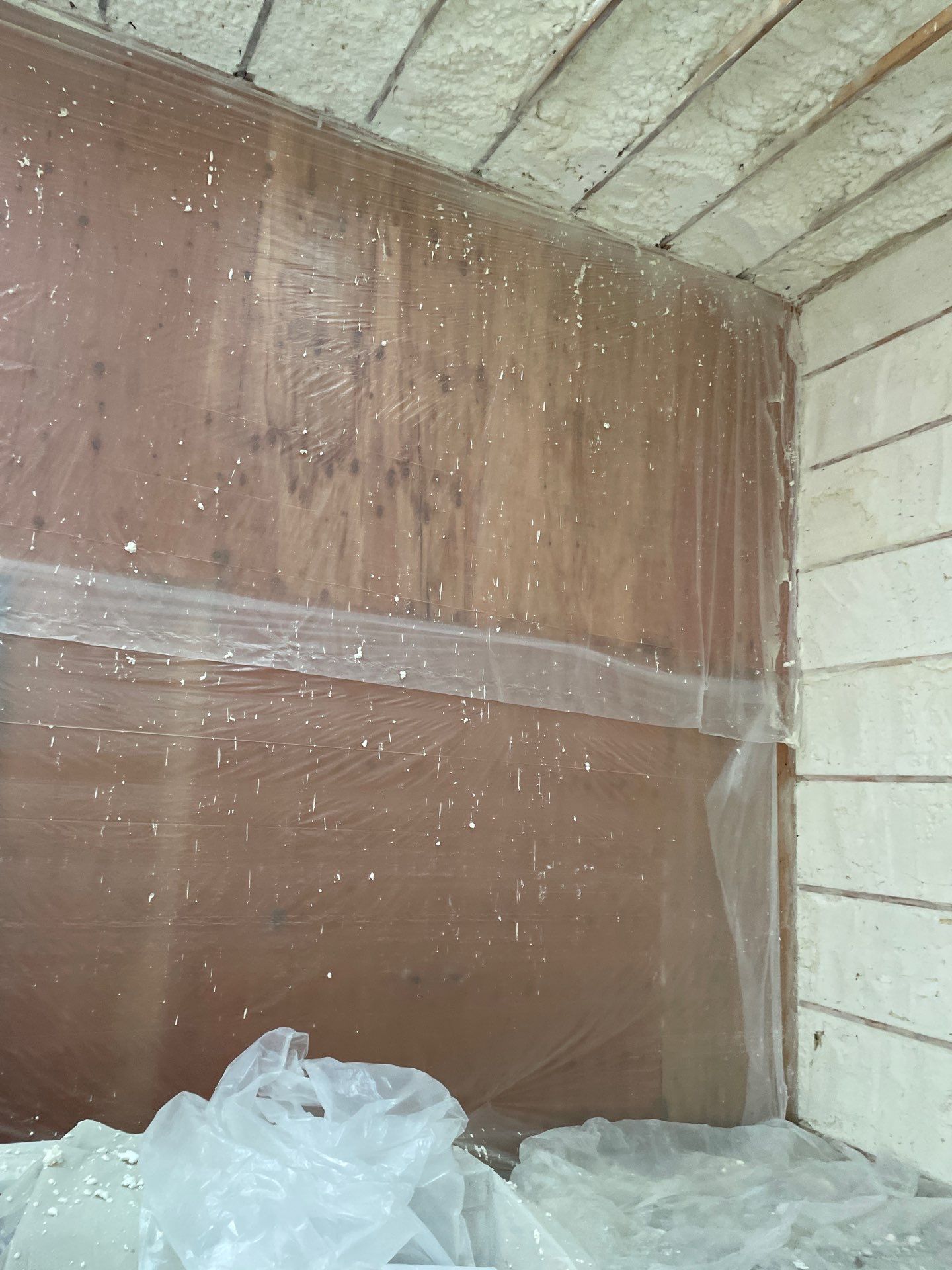Open Cell Spray Foam to a Pole Barn by NYS Foam & Energy