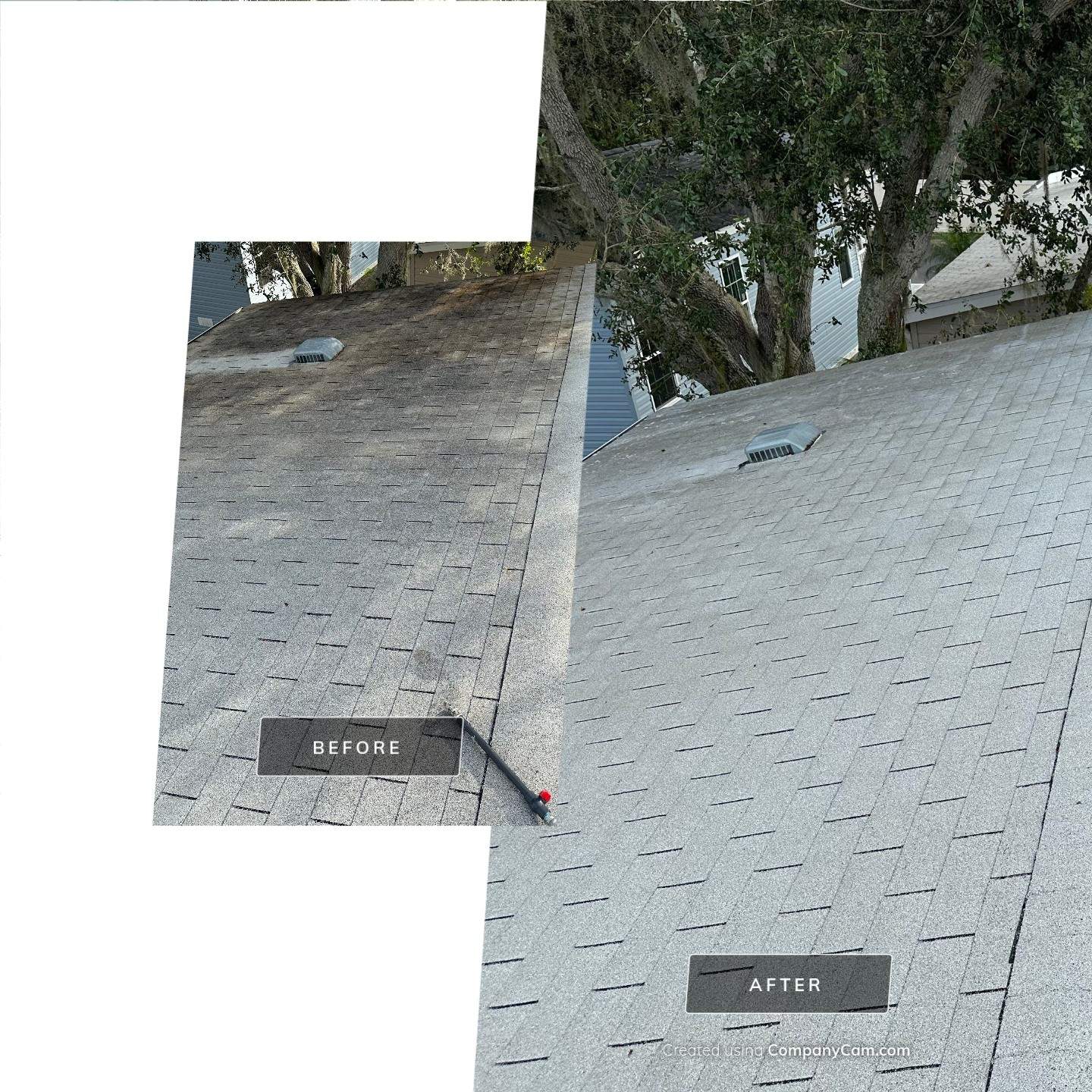 Roof Soft Wash for Double-Wide Manufactured Home in Fisherman’s Cove RV Park, Terra Ceia, FL by Sunshine AquaWash