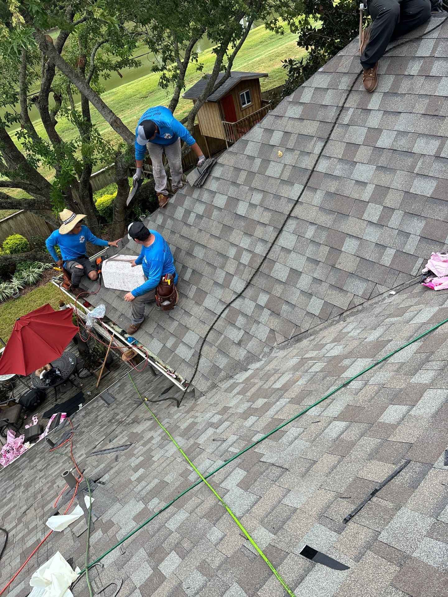 Residential Roofing Installation using Owen's Corning Duration (Lifetime) Shingles by Roof Repair Company