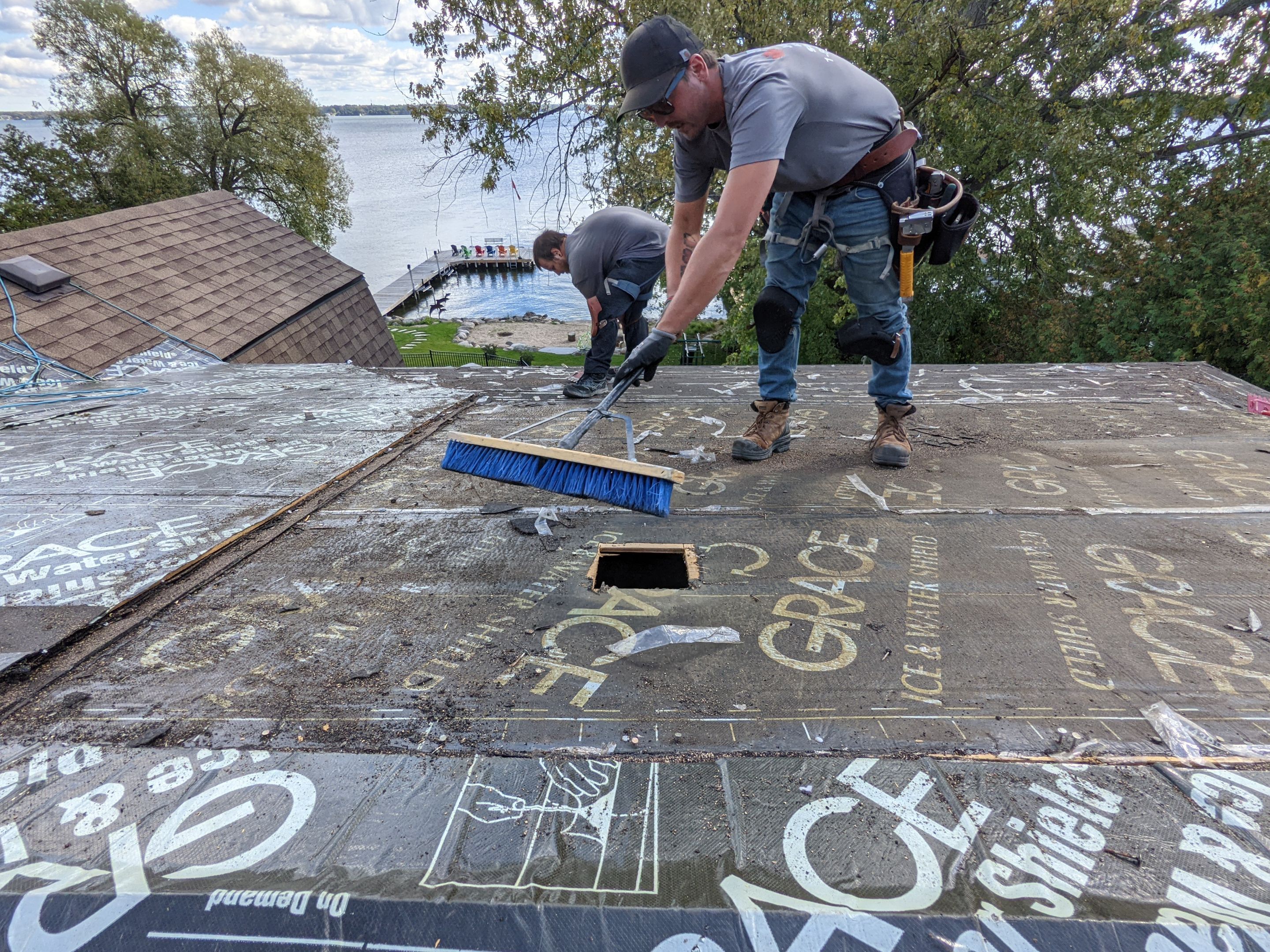 Residential Roofing Installation using 16" Standing Seam Panels by Jay Carter Roofing & Sheet Metal