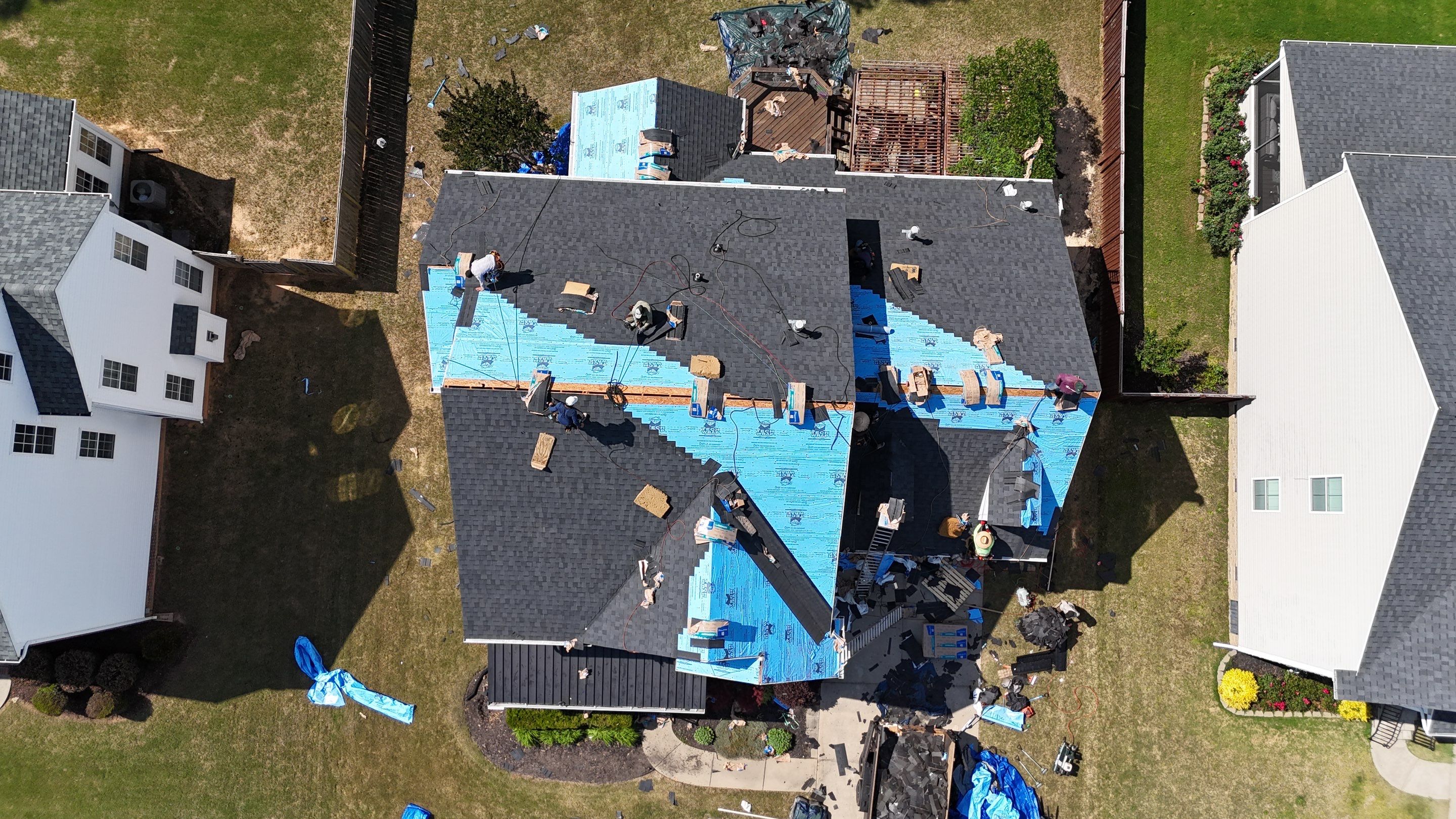 Full Asphalt Shingle Roof Replacement in Simpsonville, South Carolina by Roofers LLC