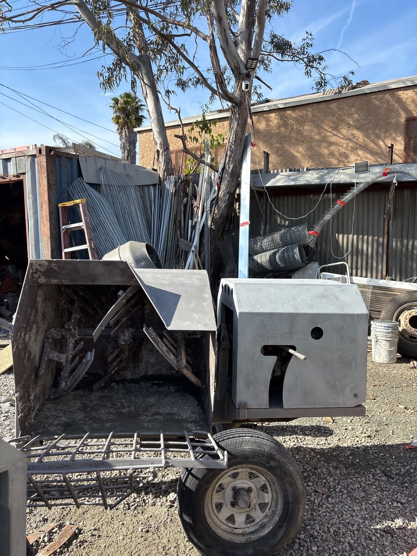 Sandblasting Paint Off Steel Machines In Portland, CA by La Power Washing Inc