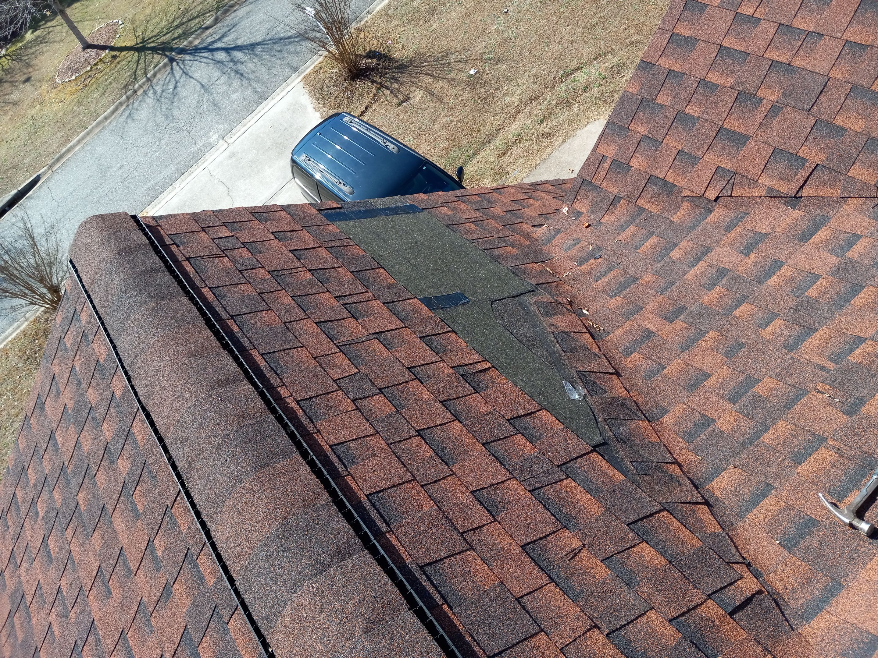 Residential Roofing Repair because of slipped shingles by Georgia Roof Advisors
