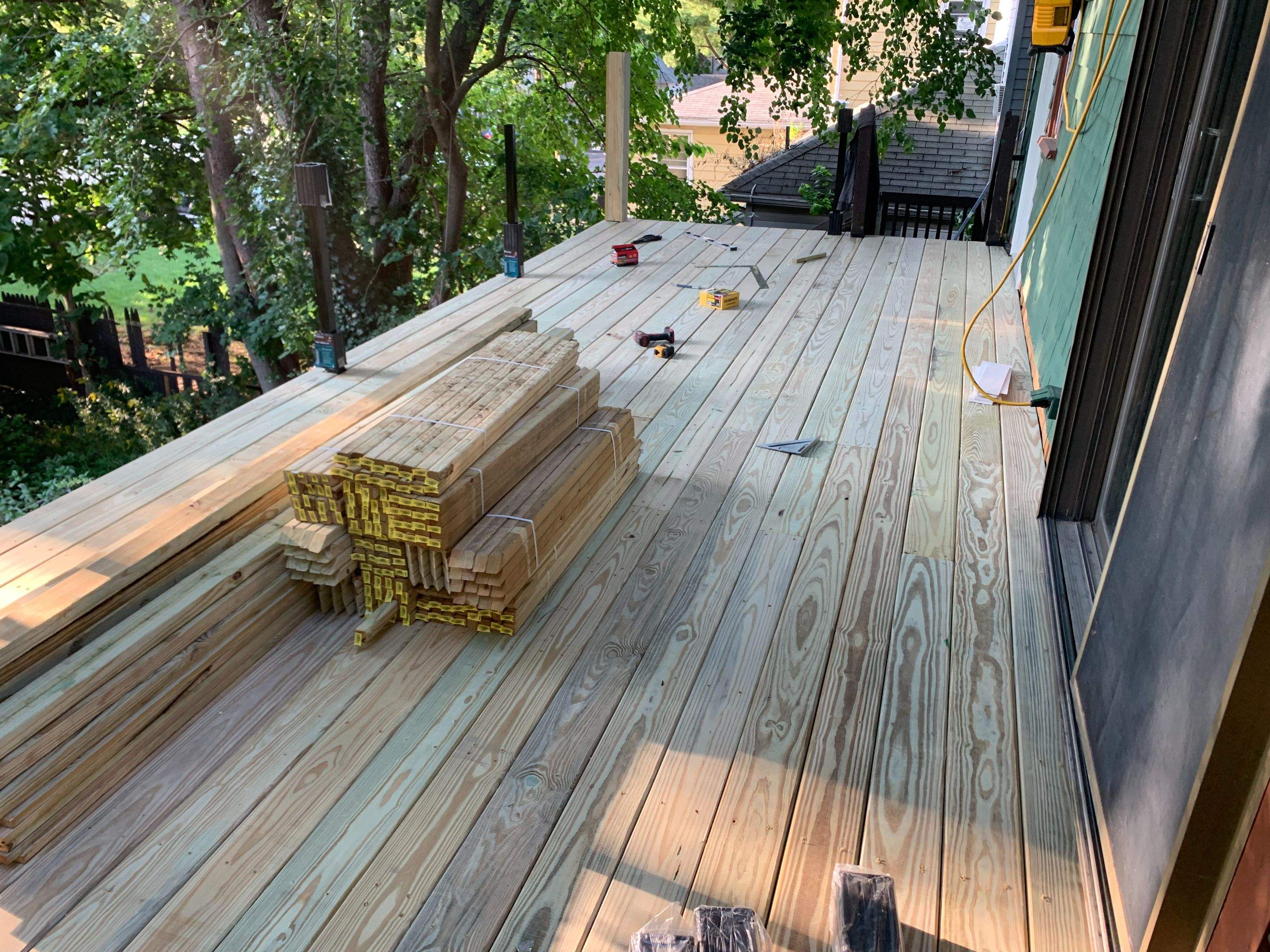 Deck Installation using EPDM substrate by A Plus Exterior