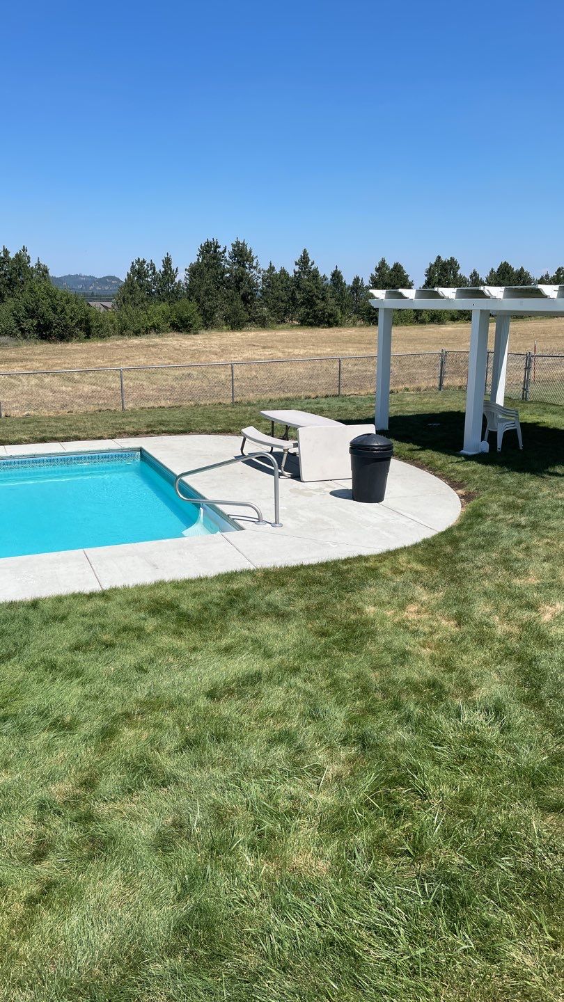 Pool Deck Transformation using Slate Stone by Croc Coatings, LLC