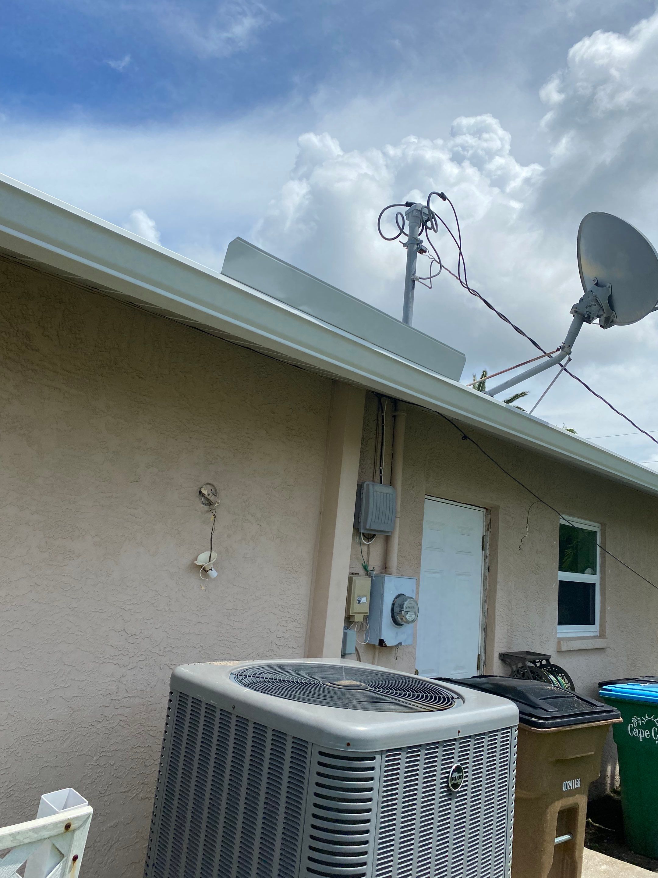 Seamless Gutters for Buildings in Cape Coral FL by Gutter Professors