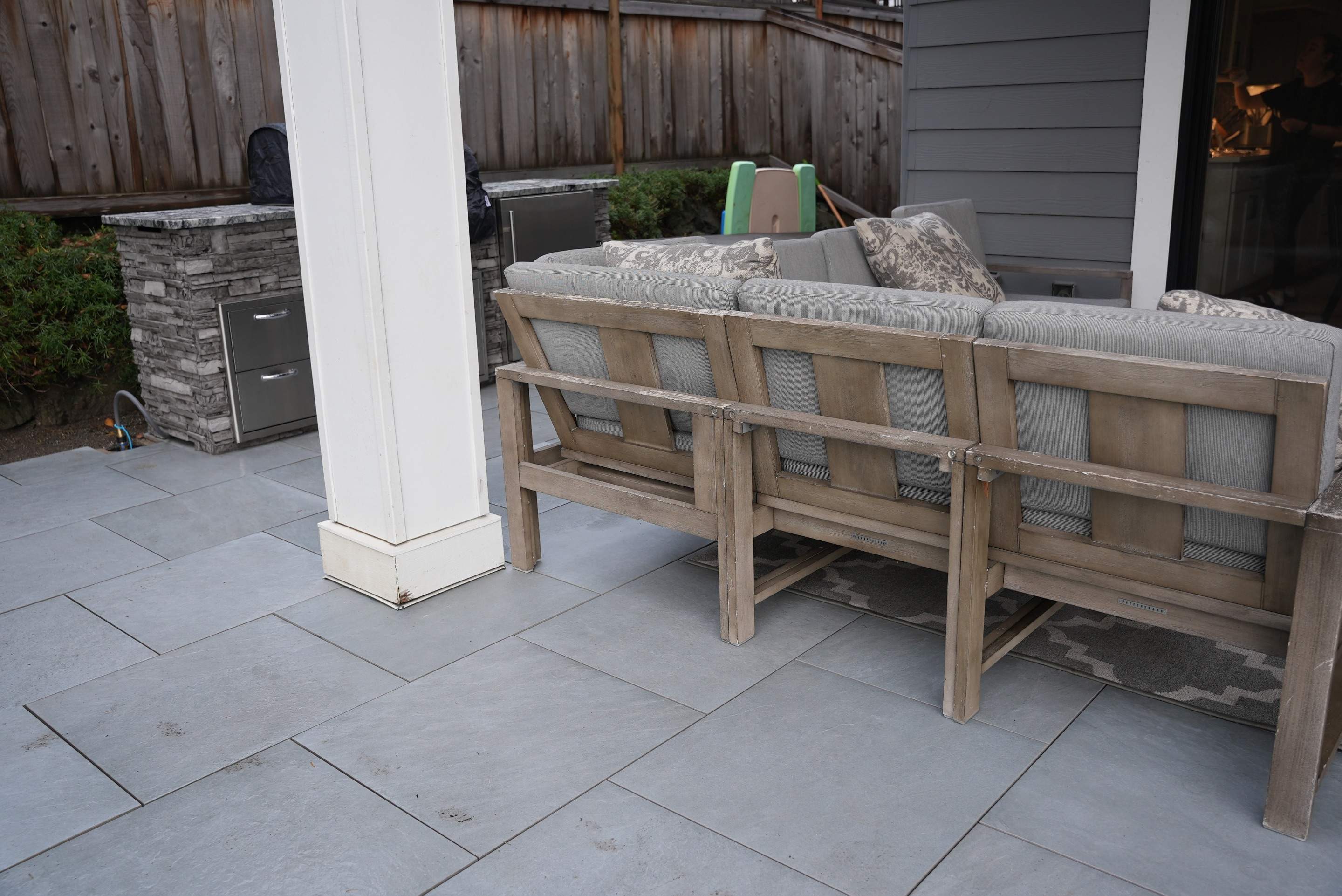 Hardscaping Back Patio Landscape Project  by Jireh Asphalt & Concrete Inc 