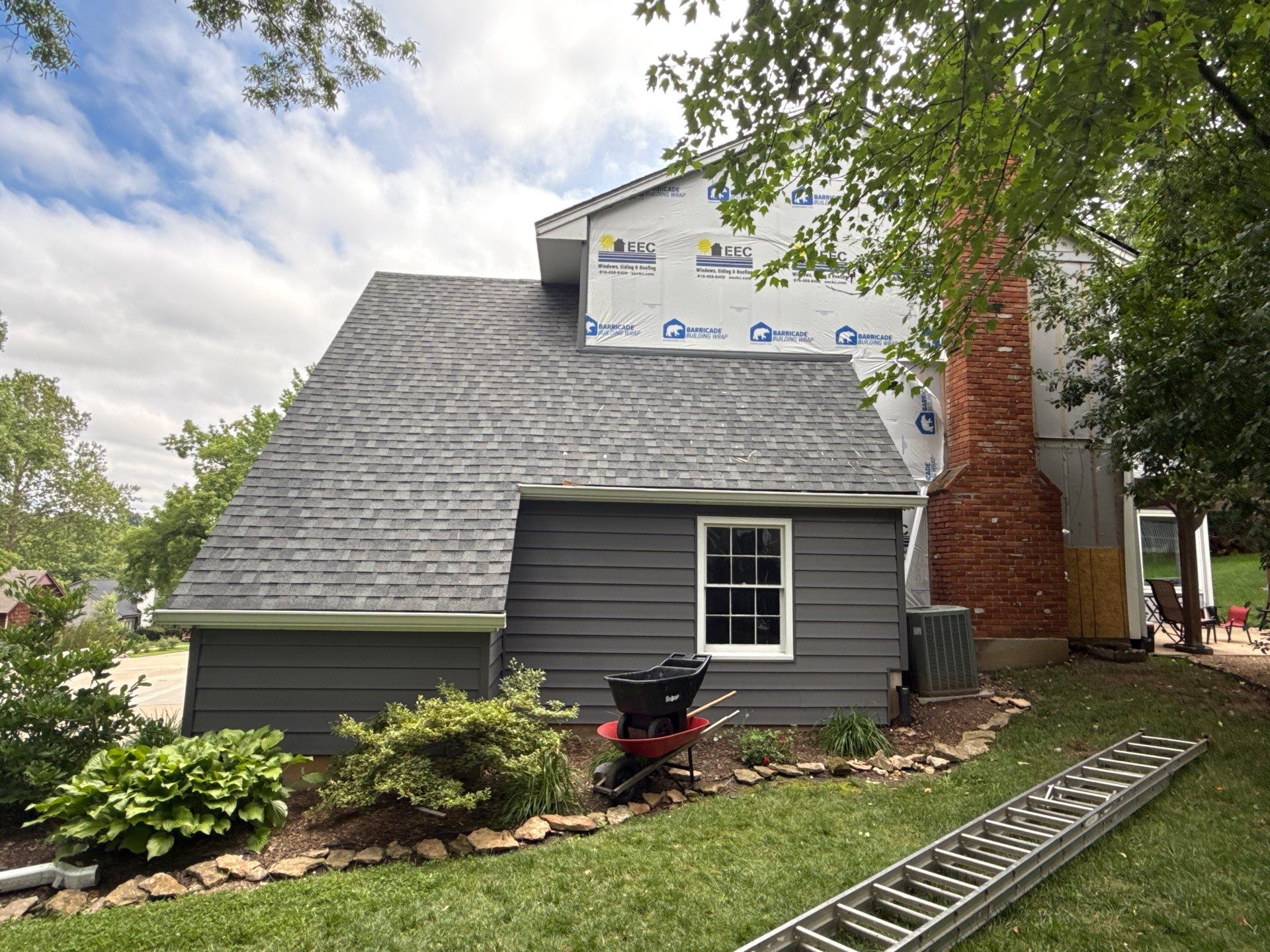 Full Exterior Siding Upgrade and Board and Batten Installation in Shawnee by EEC Windows, Siding & Roofing