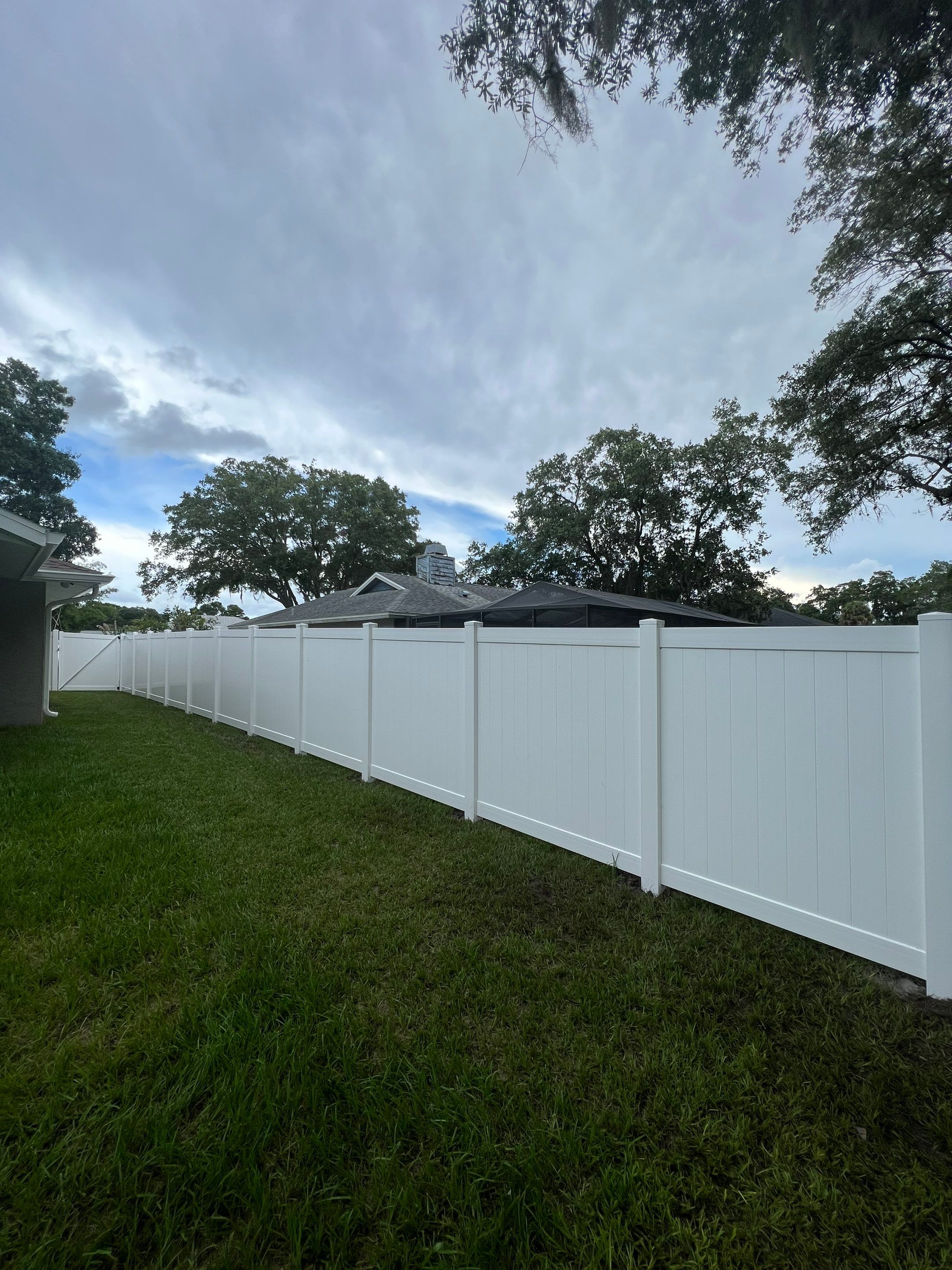 Sarasota, FL 6ft. Tall White Vinyl Privacy Fence by Asap fence and gates, LLC