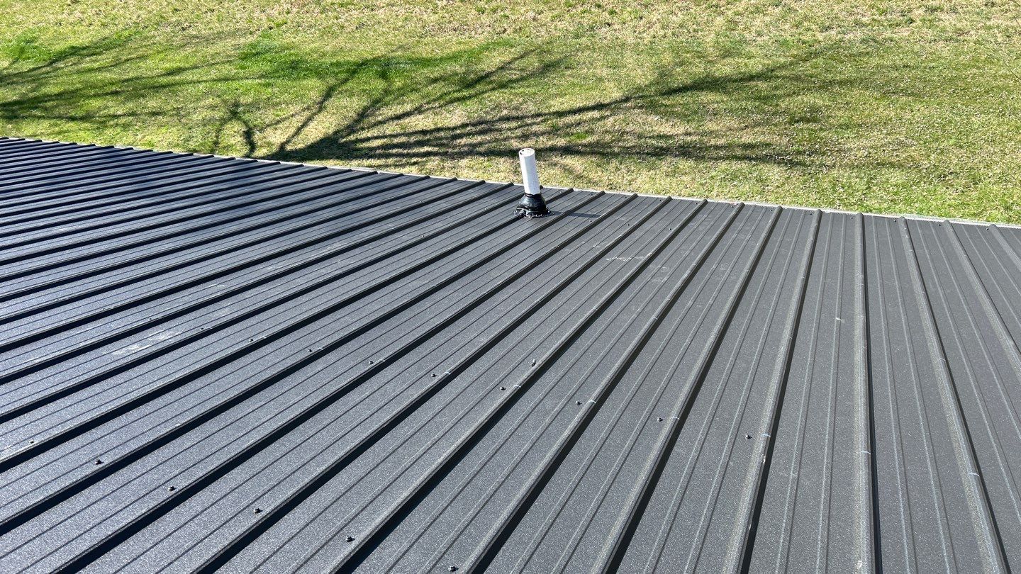 Commercial Roofing Installation using Performance Panel Metal - Frost Black by RoofX 