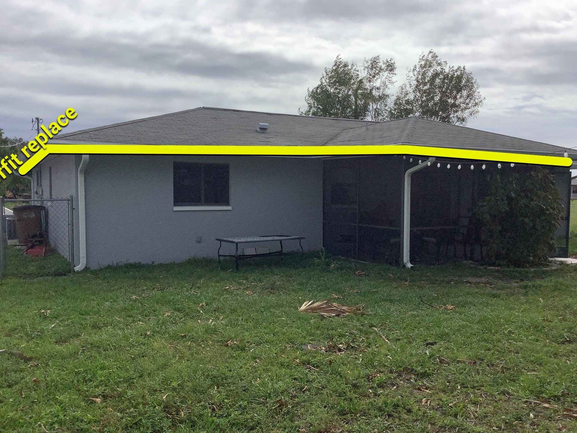 New Gutter System with Splash Guards in Cape Coral FL by Gutter Professors