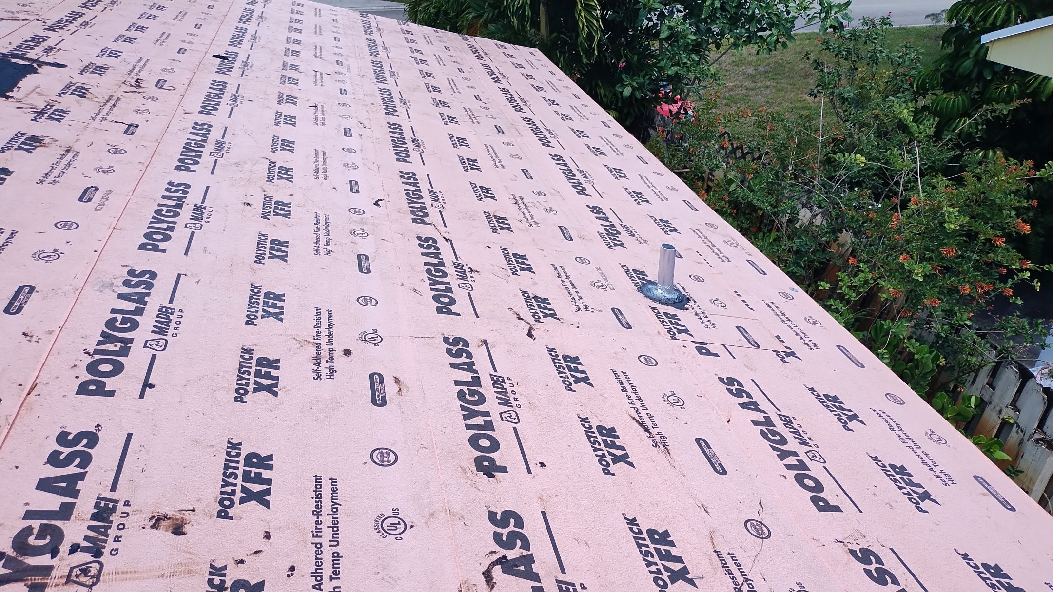 Residential Roofing Installation using 1" Nail strip metal roof by BLUES BROTHERS ROOFING