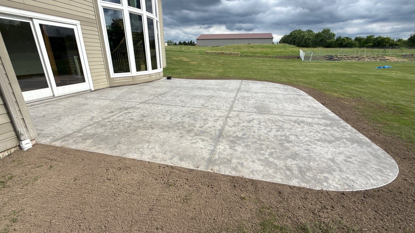 Oxford Slate Stamp Patio by NG Masonry & Construction LLC