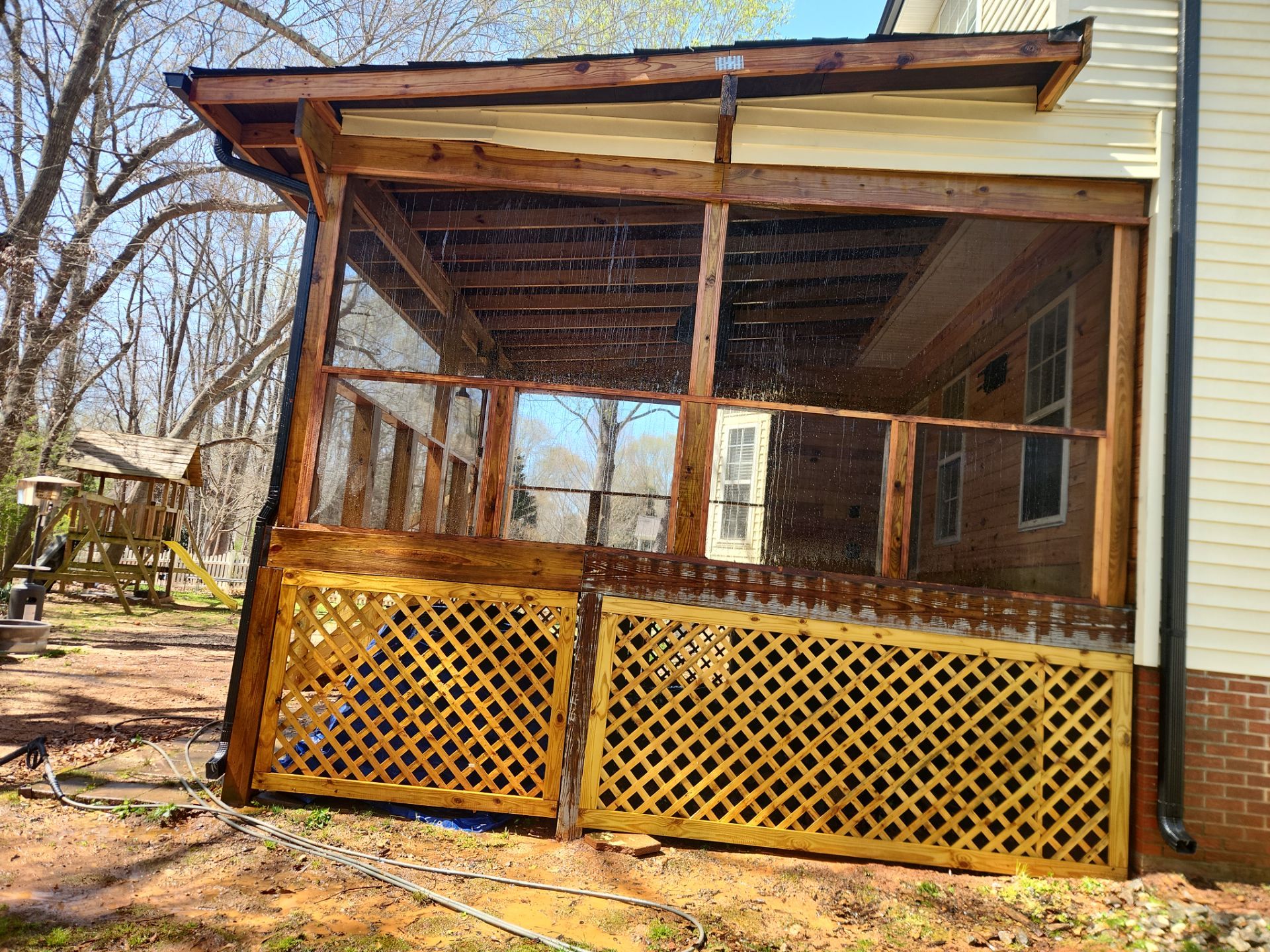 Screened Porch using Wood Sealant by DuraSeal