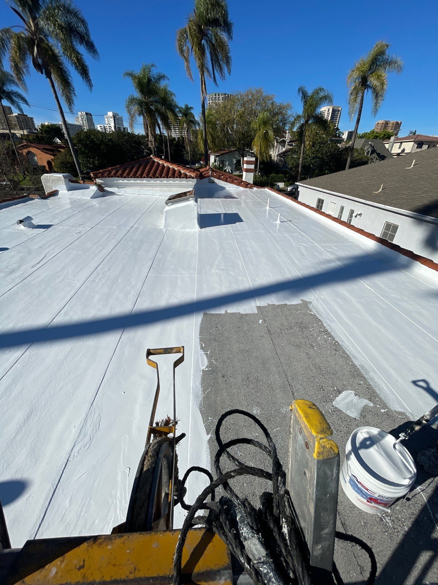 Residential Silicone Coating Project  by Hull Brothers Roofing