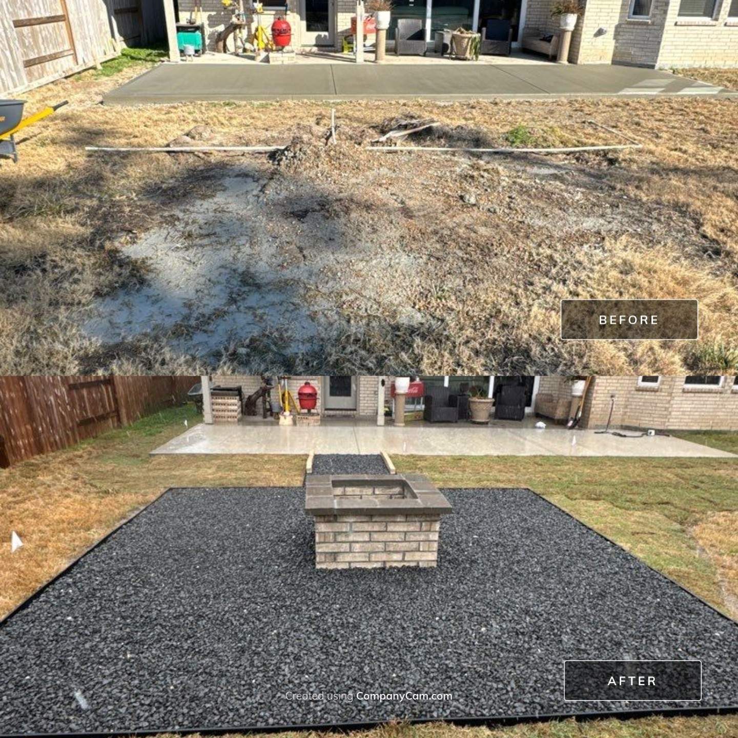🔥✨ Mrs. Kim’s Patio Extension & Fire Pit Retreat by Texas Urban Elements