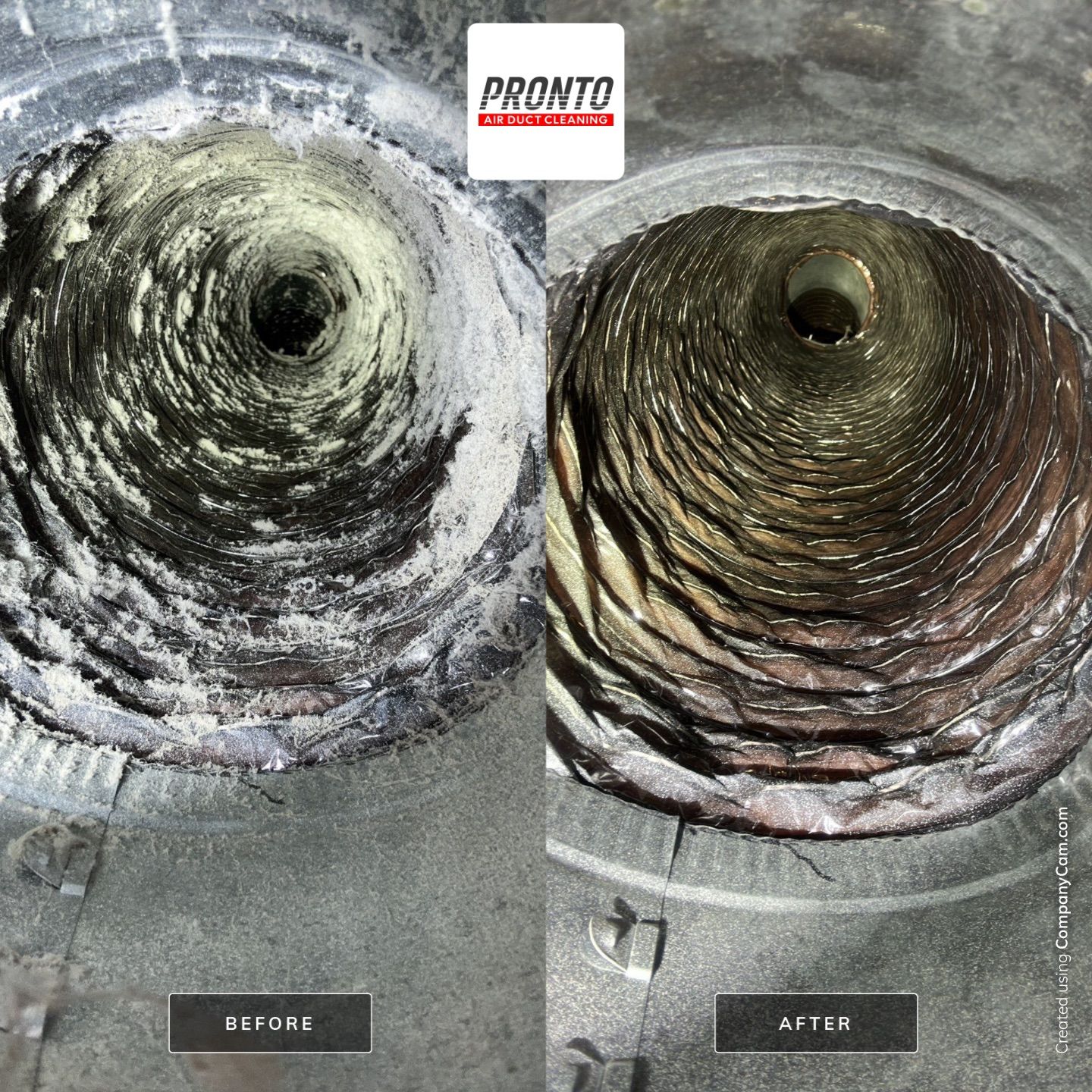 Air duct cleaning using Hypervac by Pronto Air Duct Cleaning