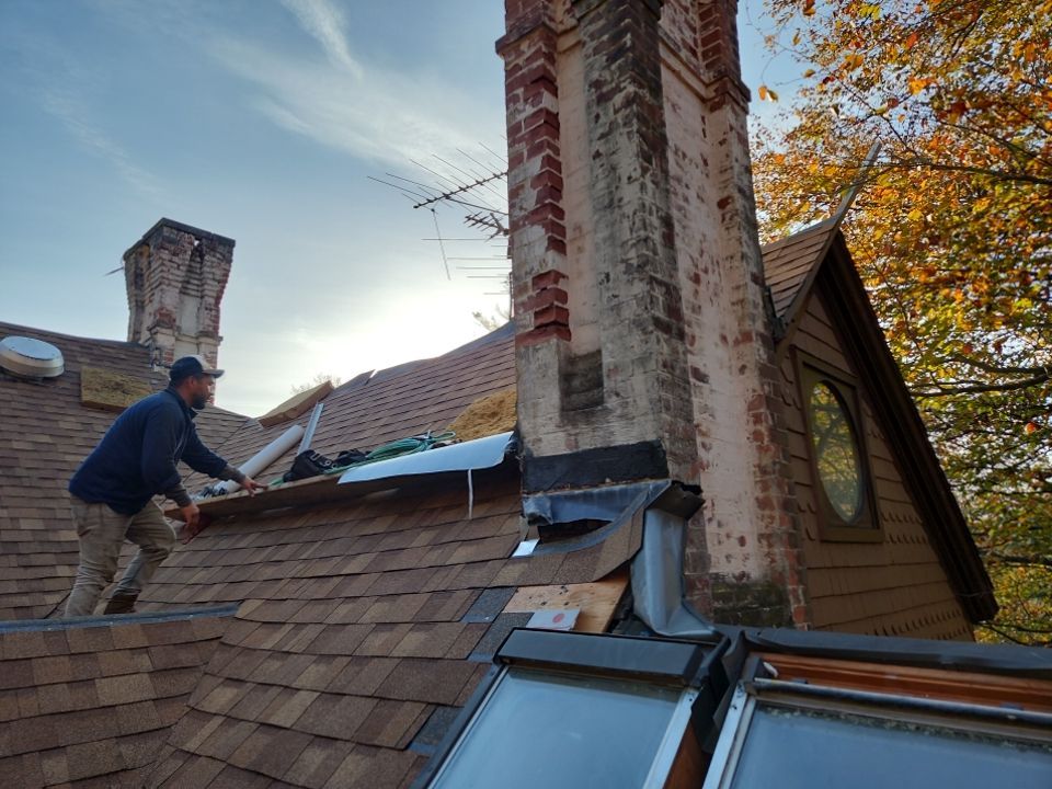 Residential Roofing Installation using Owens Corning TruDefinition Desert Tan by A Plus Exterior
