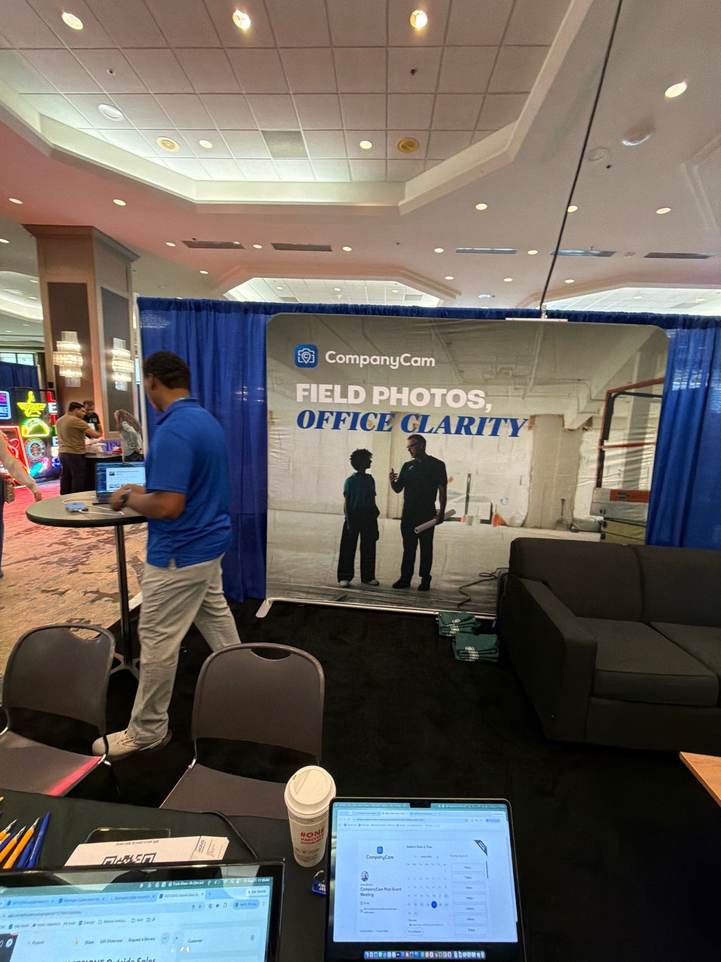 Commercial Exhibit and Branded Booth Installation in Dallas by CompanyCam Sales Demo