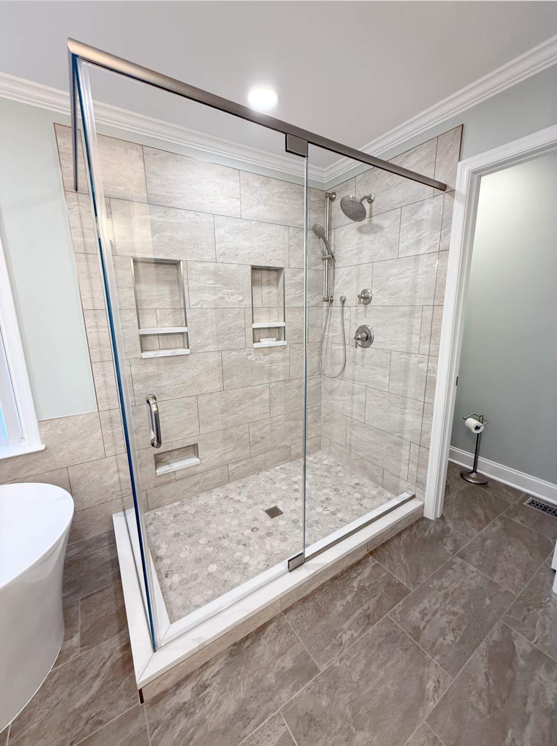 Wright Master Bathroom by Integrity Tile and Home LLC