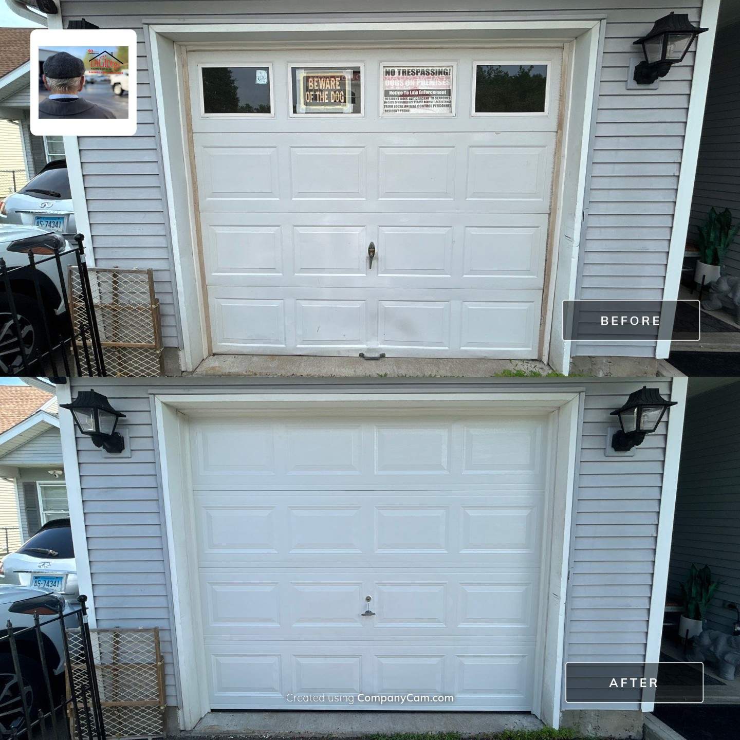 Garage Door Installation using Amarr Olympus Garage door by DiGiorgi Roofing and Siding Inc