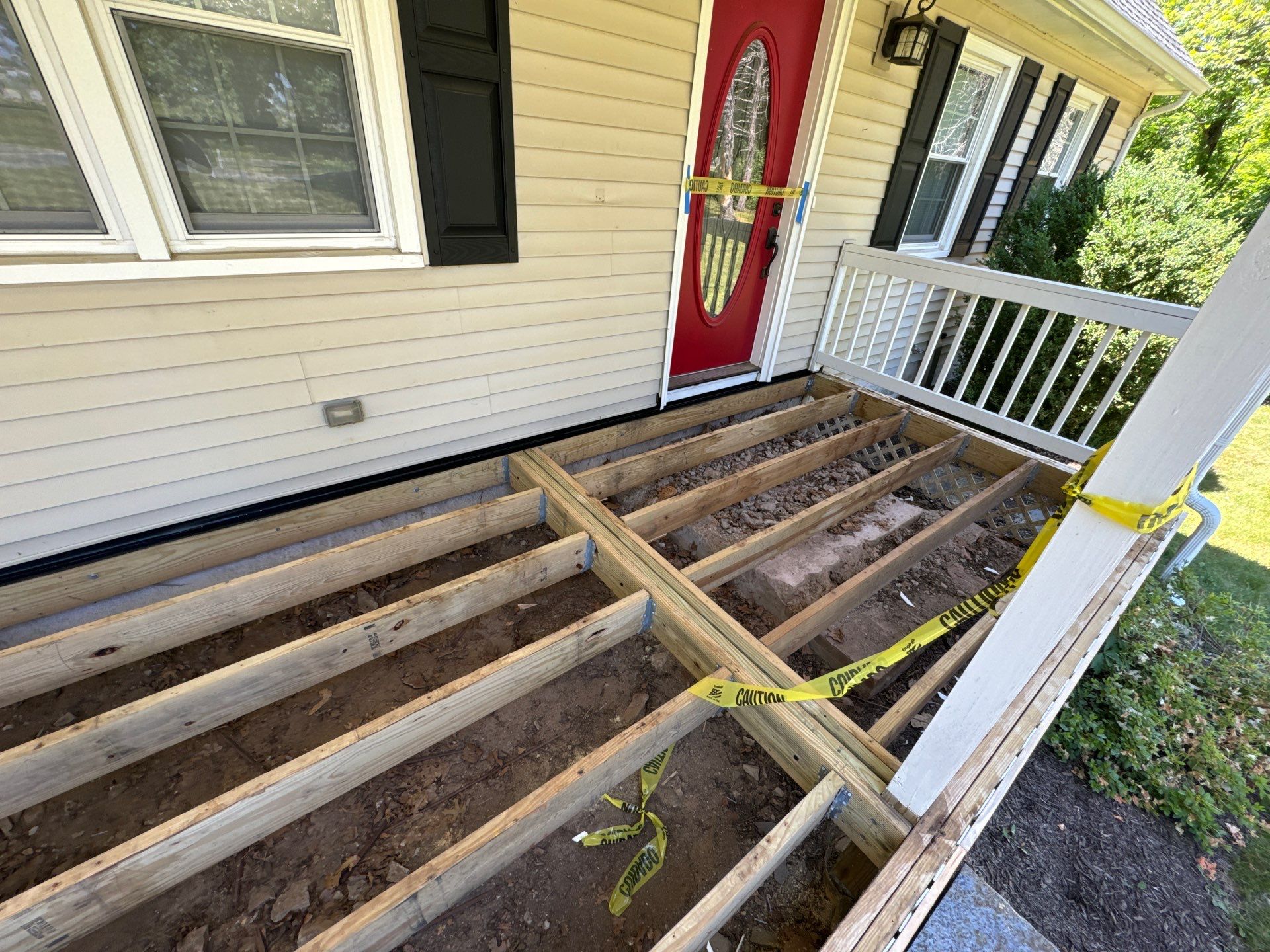 Front Porch Upgrades using TimberTech Advanced PVC Porch Collection by Chagnon Building & Remodeling LLC