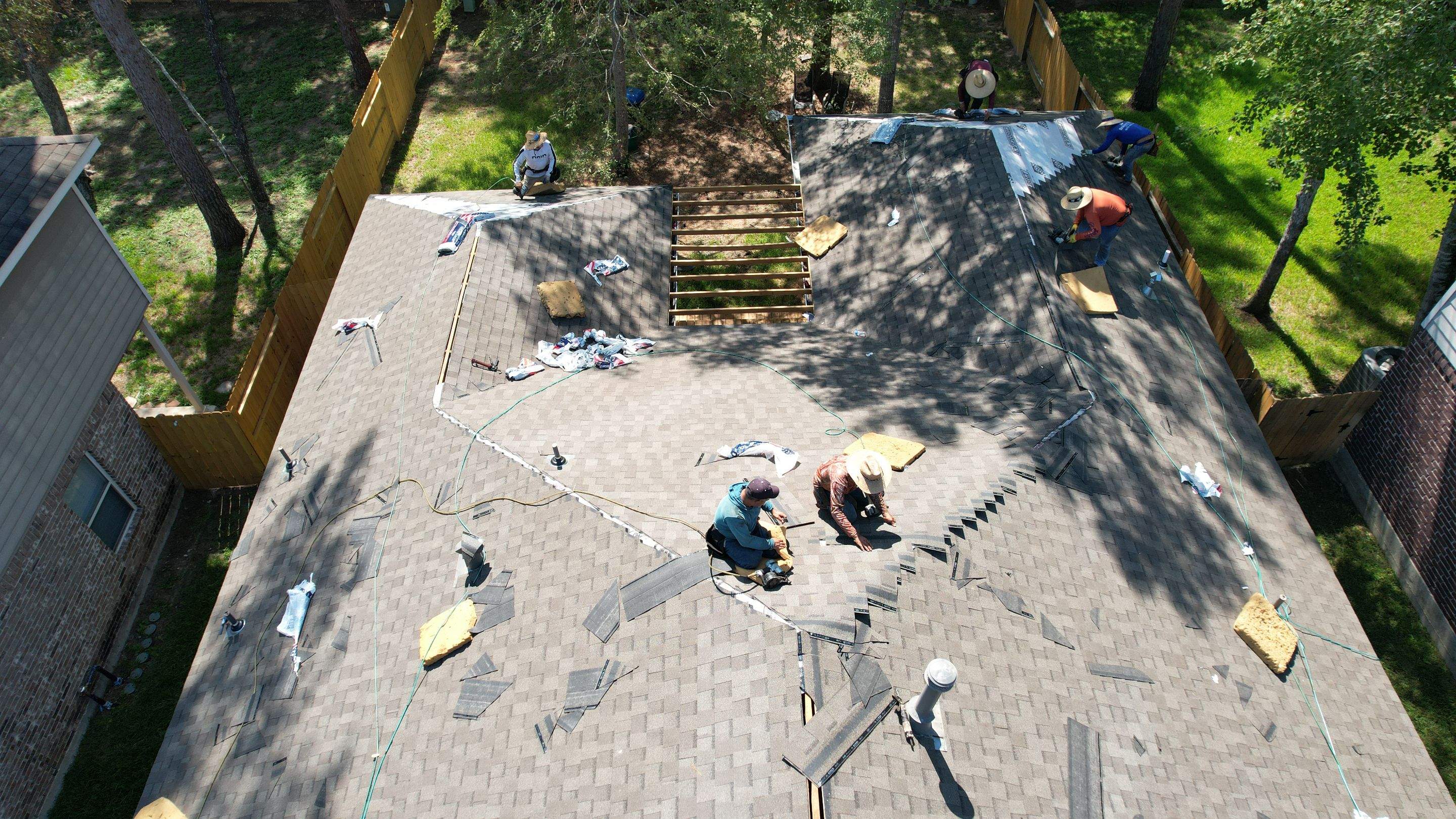 Roof Replacement on a Wooded Lot — Spring, TX by PL Roofing & SB Roofing, LLC.