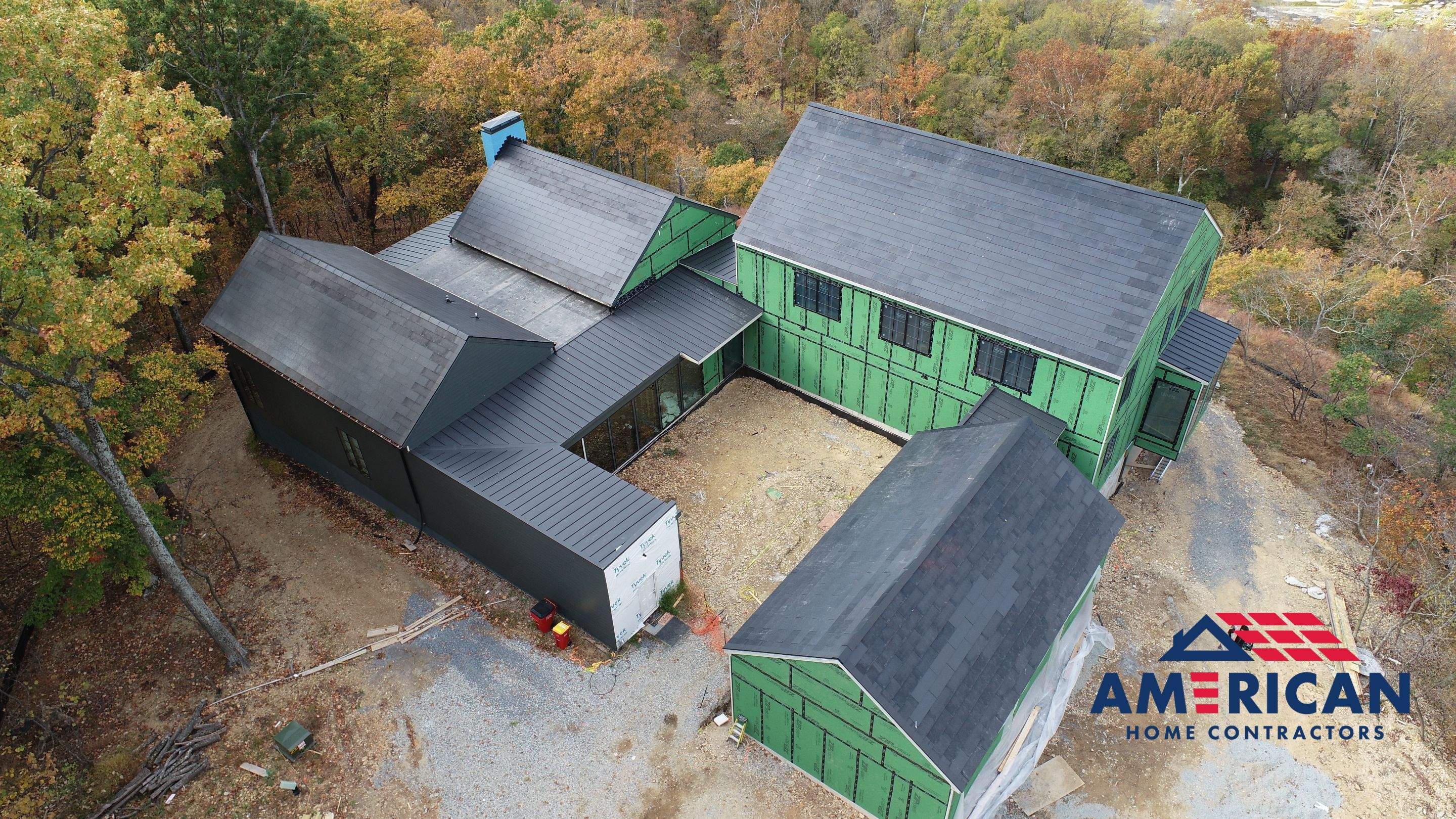 Roof Installation using Tesla Solar Roof V3 by American Home Contractors