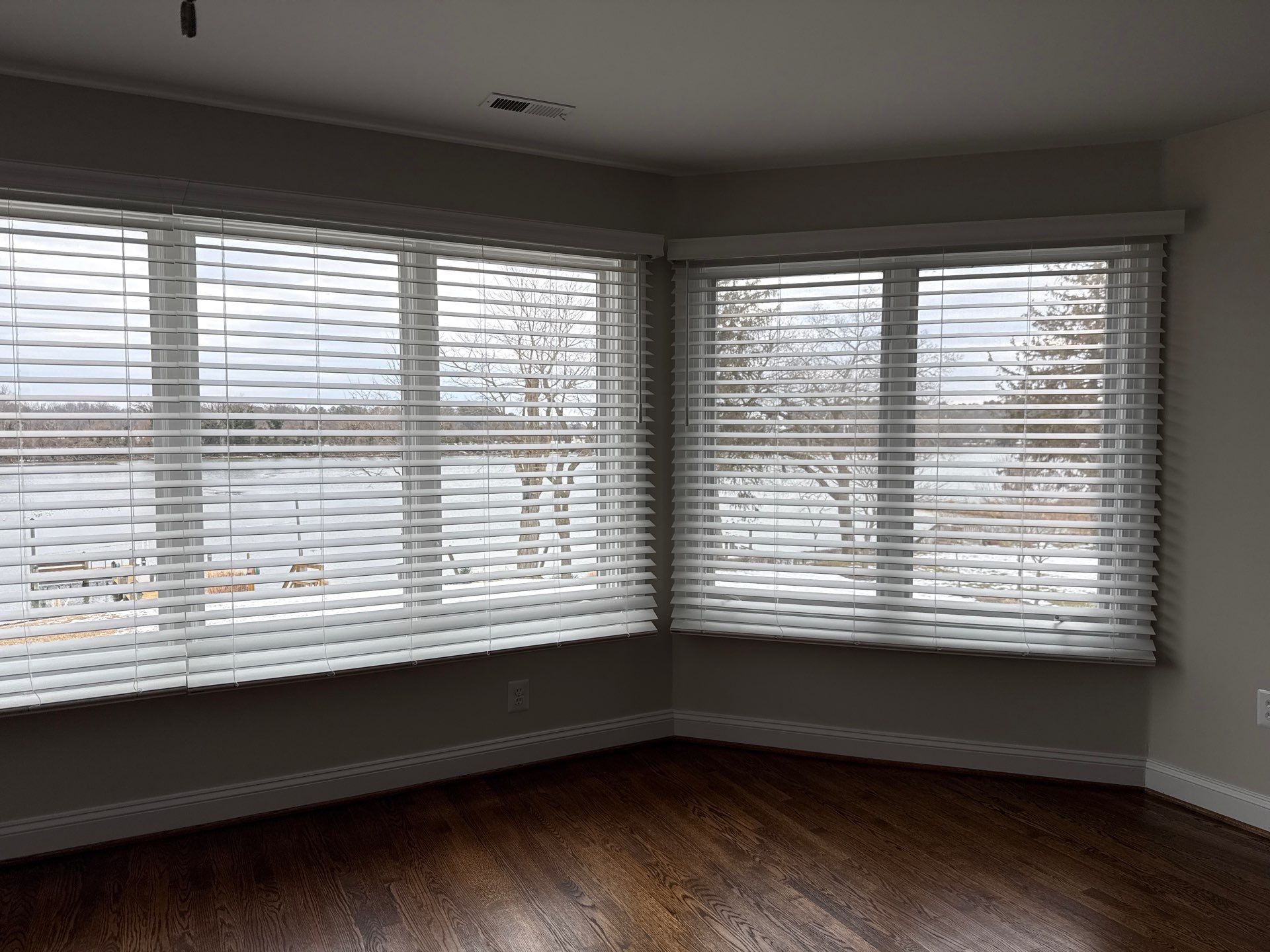 Faux Wood Blinds Project in Broomes Island, MD by Southern Maryland Custom Blinds