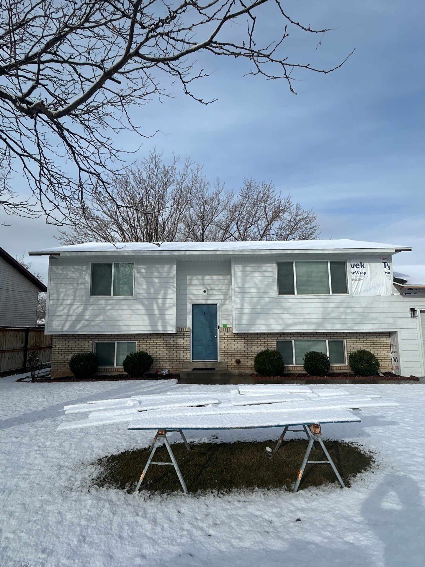 Orem | Crisp Monochromatic Hardie Upgrade | Arctic White by Ideal Siding Utah