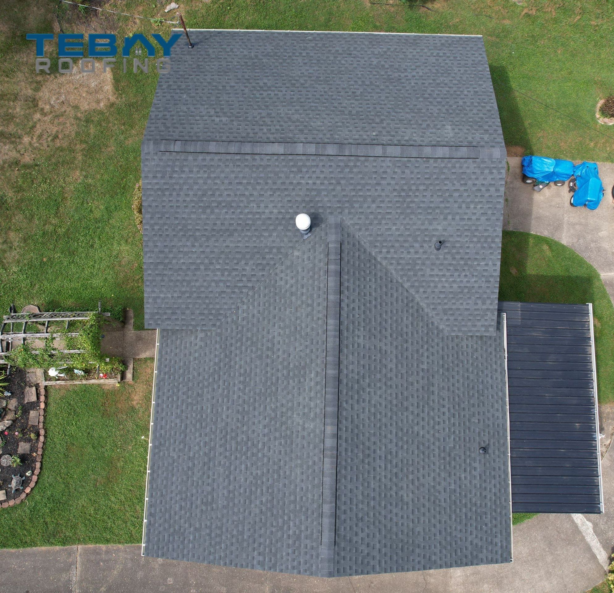 Residential Roofing Installation using GAF Timberline HDZ, Charcoal by Rainstoppers Roofing