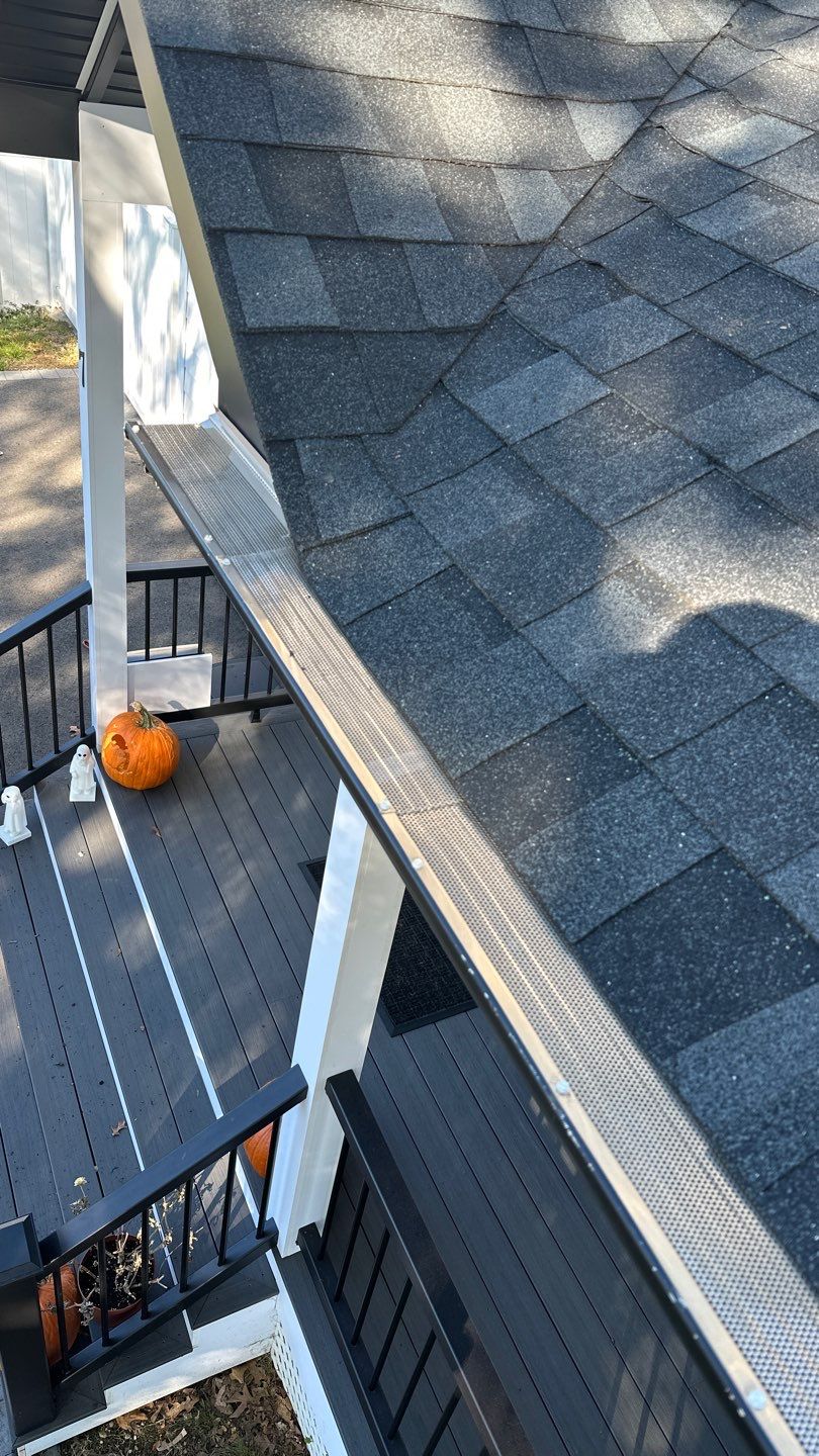 Microguard Gutter Shield Installation in Islip by Above All Gutters 