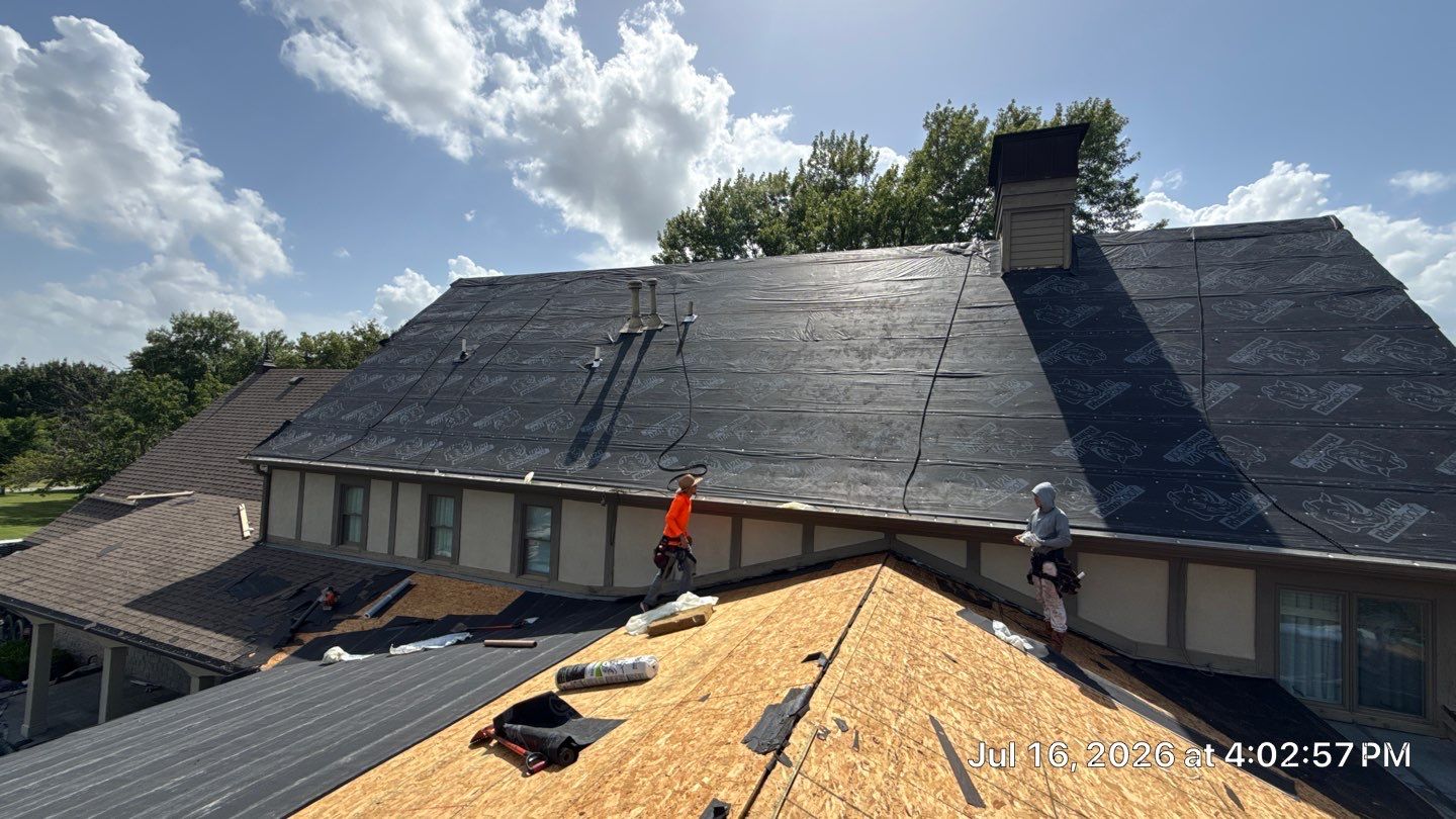 Project in Tulsa by Decor Roofing & Restoration