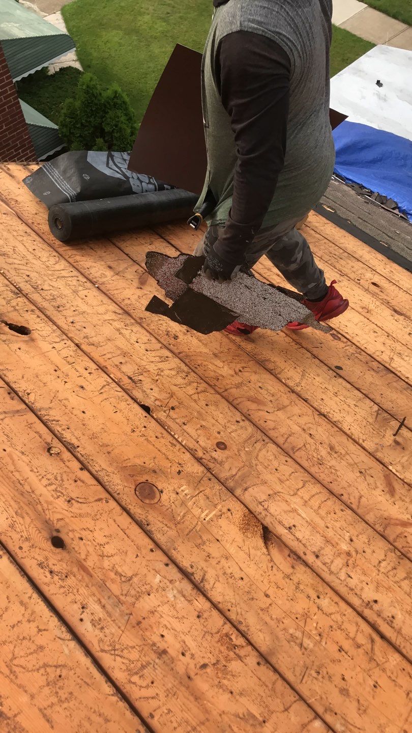 Residential Roof Replacement using Owens Corning Duration, Colonial Slate by Absolute Roofing and Construction