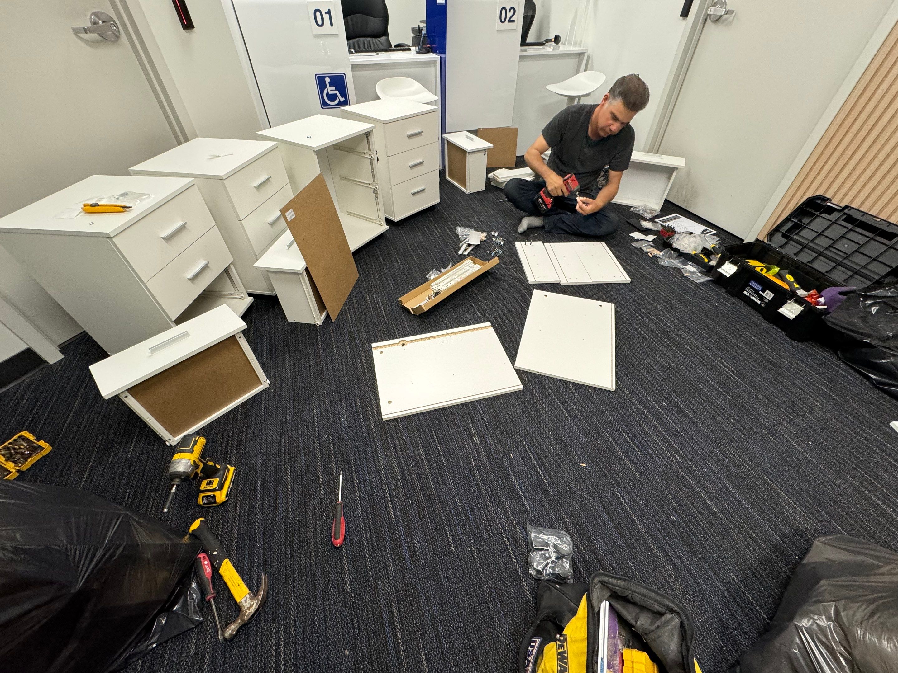 Drawer Installation For VF Service Canada by YVR Construction Group