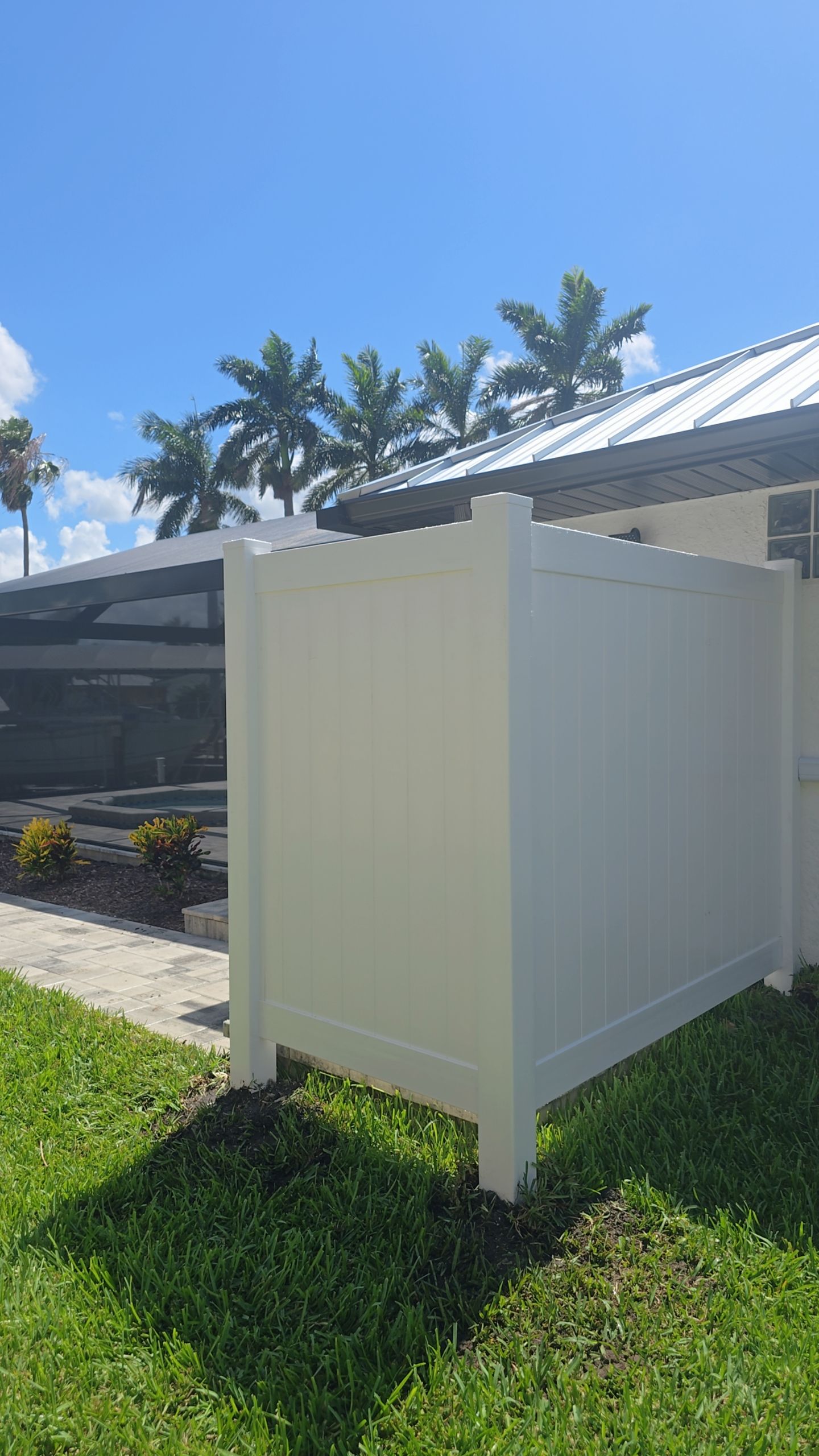 Pool Shower Enclosure in Cape Coral by True Fence LLC