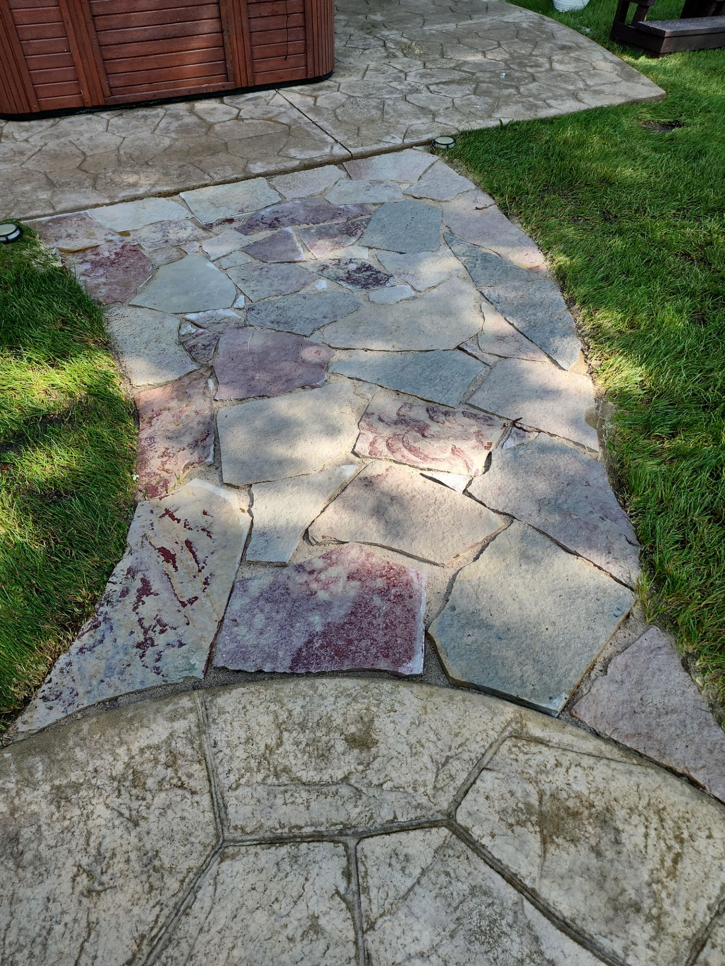 Stamped Concrete Surface Cleaning by Northern Power Washing LLC.