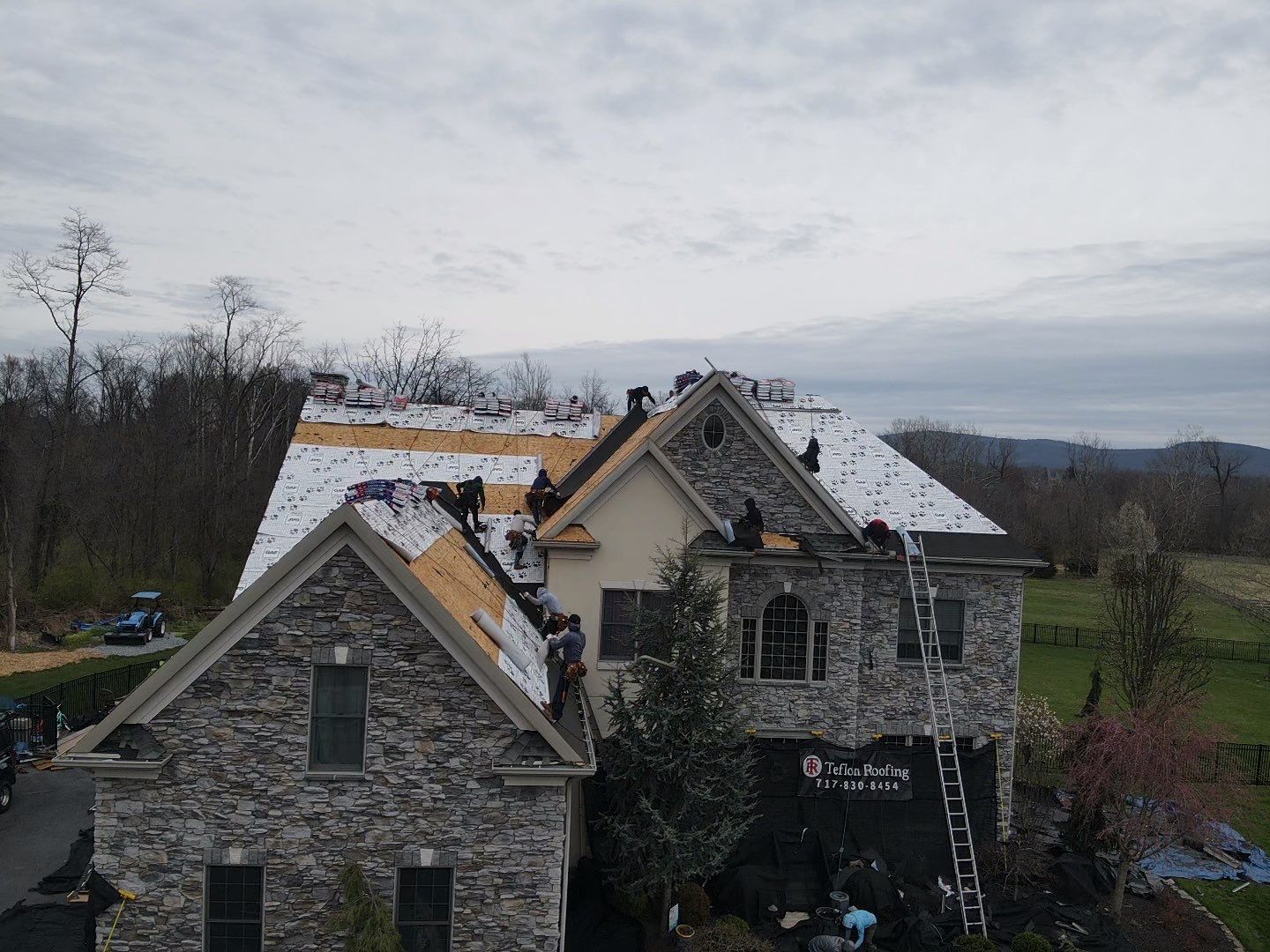 Residential Roofing Installation using Gaf Hdz Architectural Shingle by Teflon Roofing