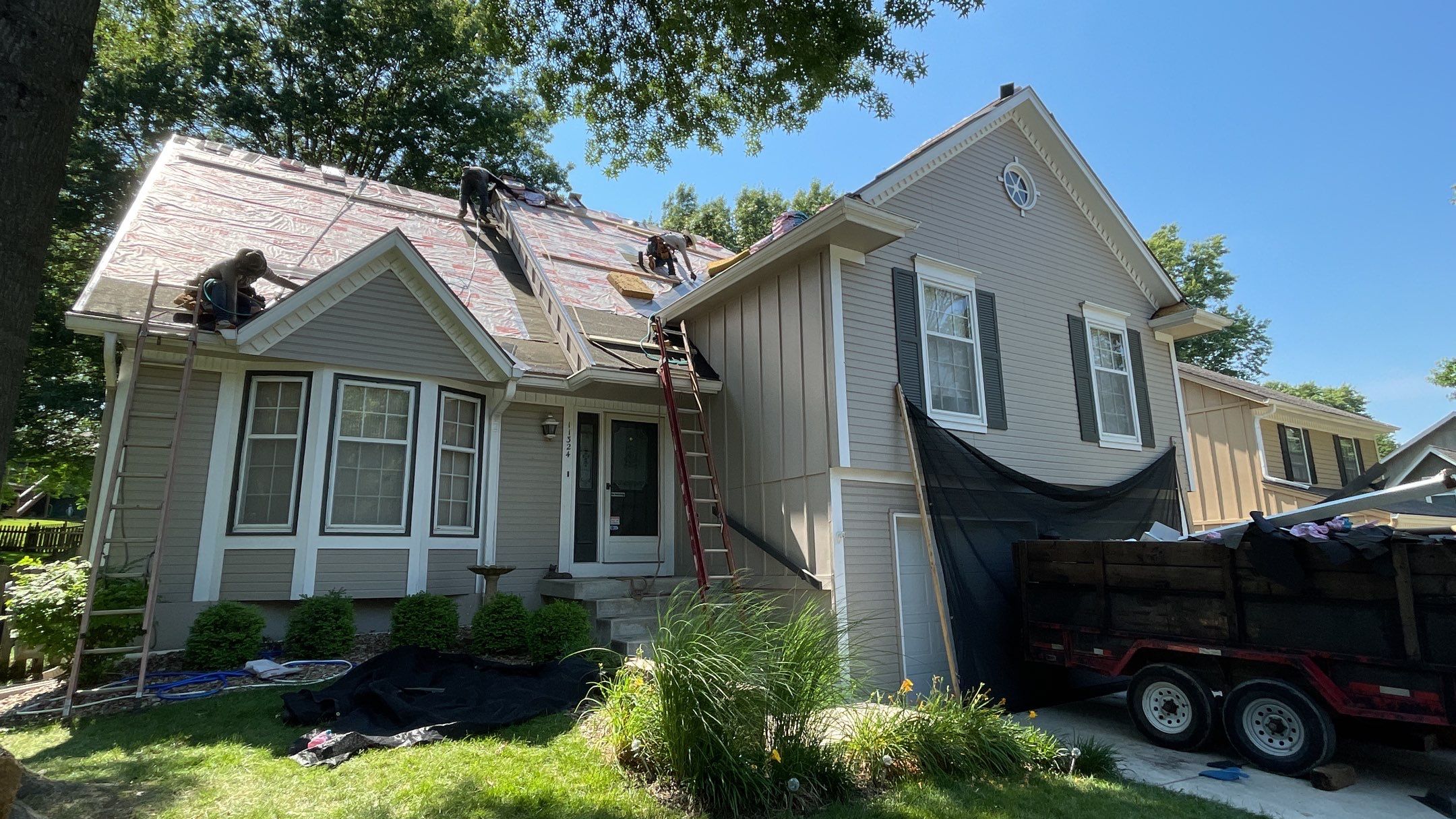 Project in Overland Park by HT Roofing & Construction, INC