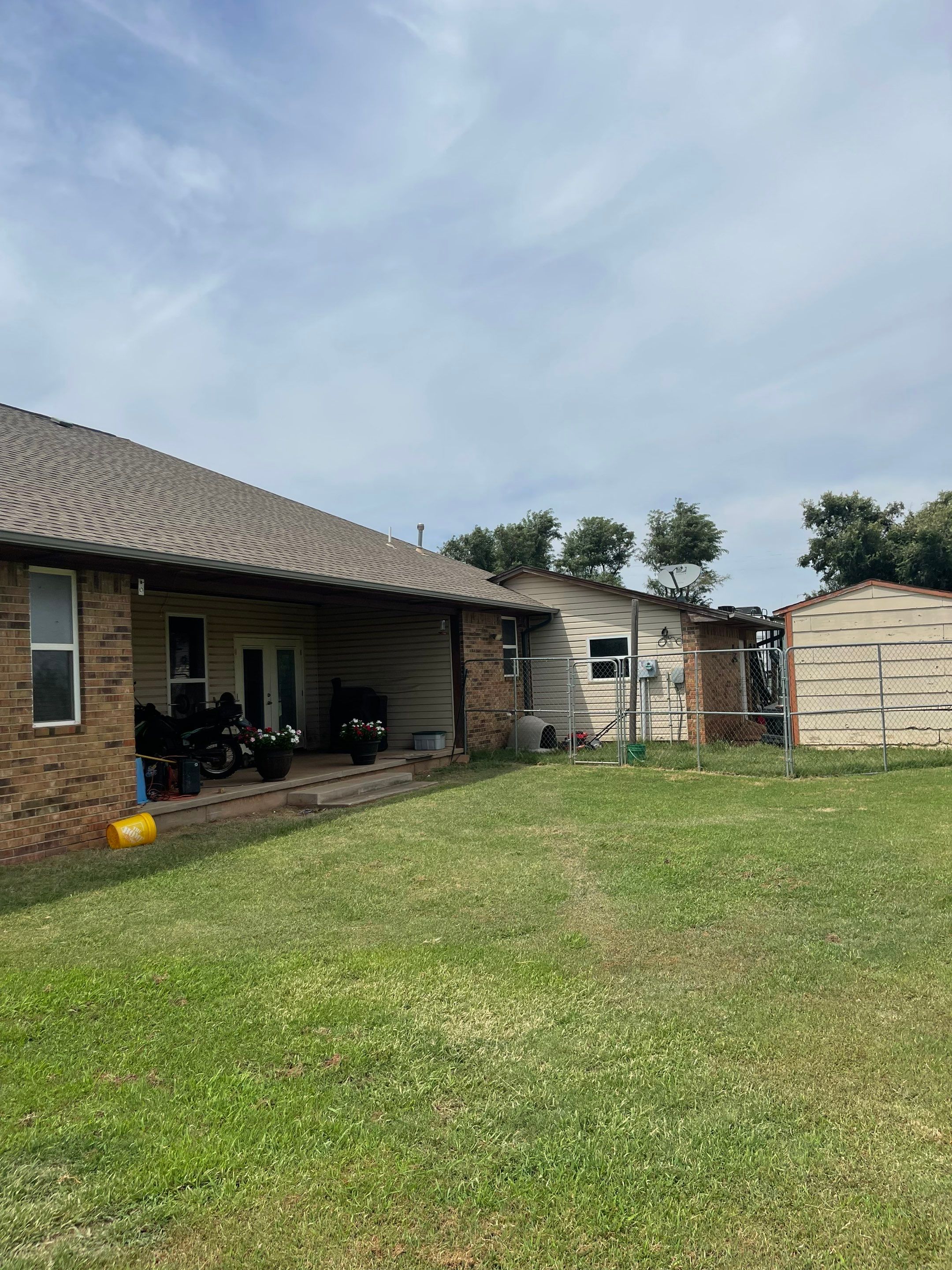 Hail Damage on a Roofing System by Icon Roofing And Construction 