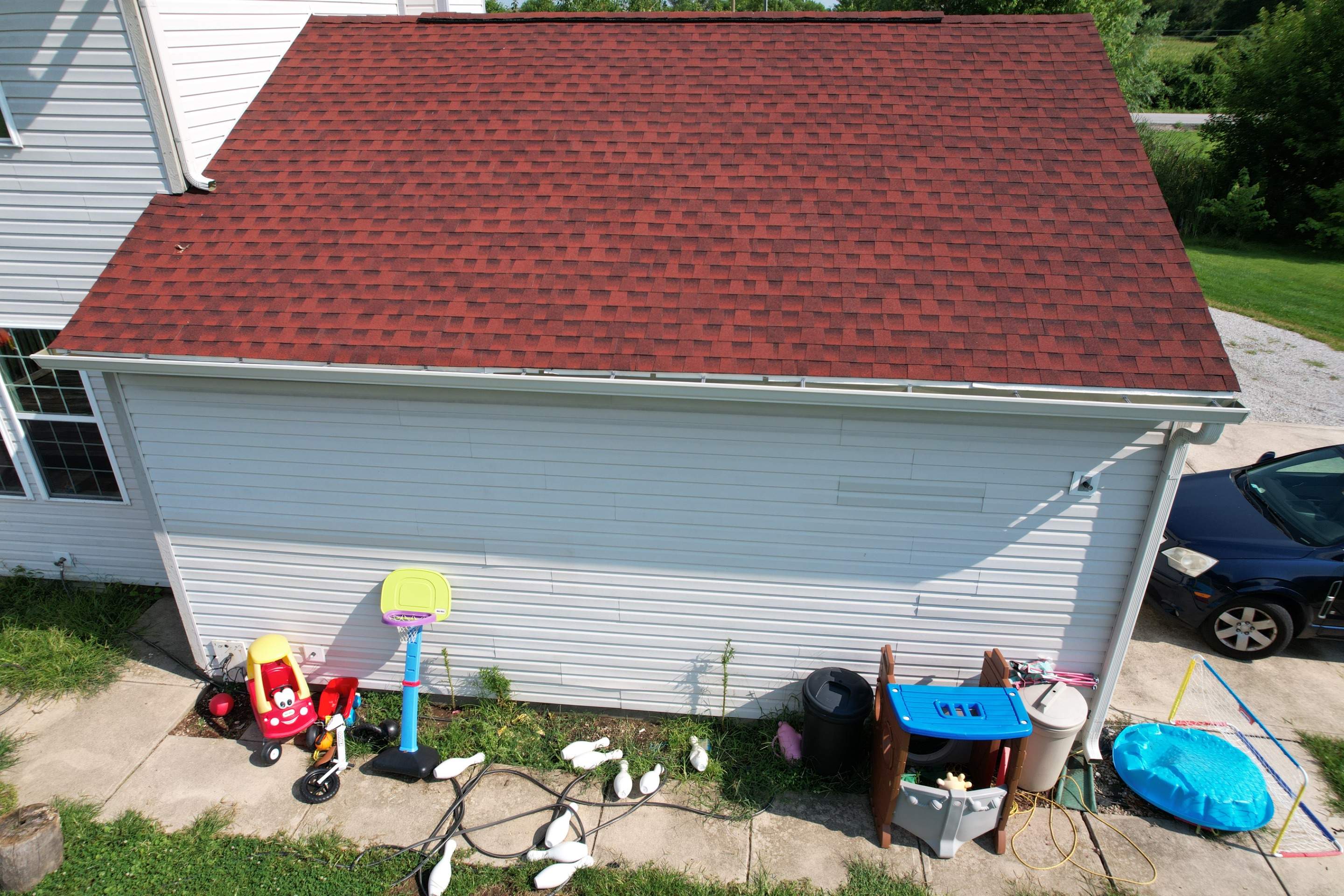 Project in Whiteland by Moss Roofing