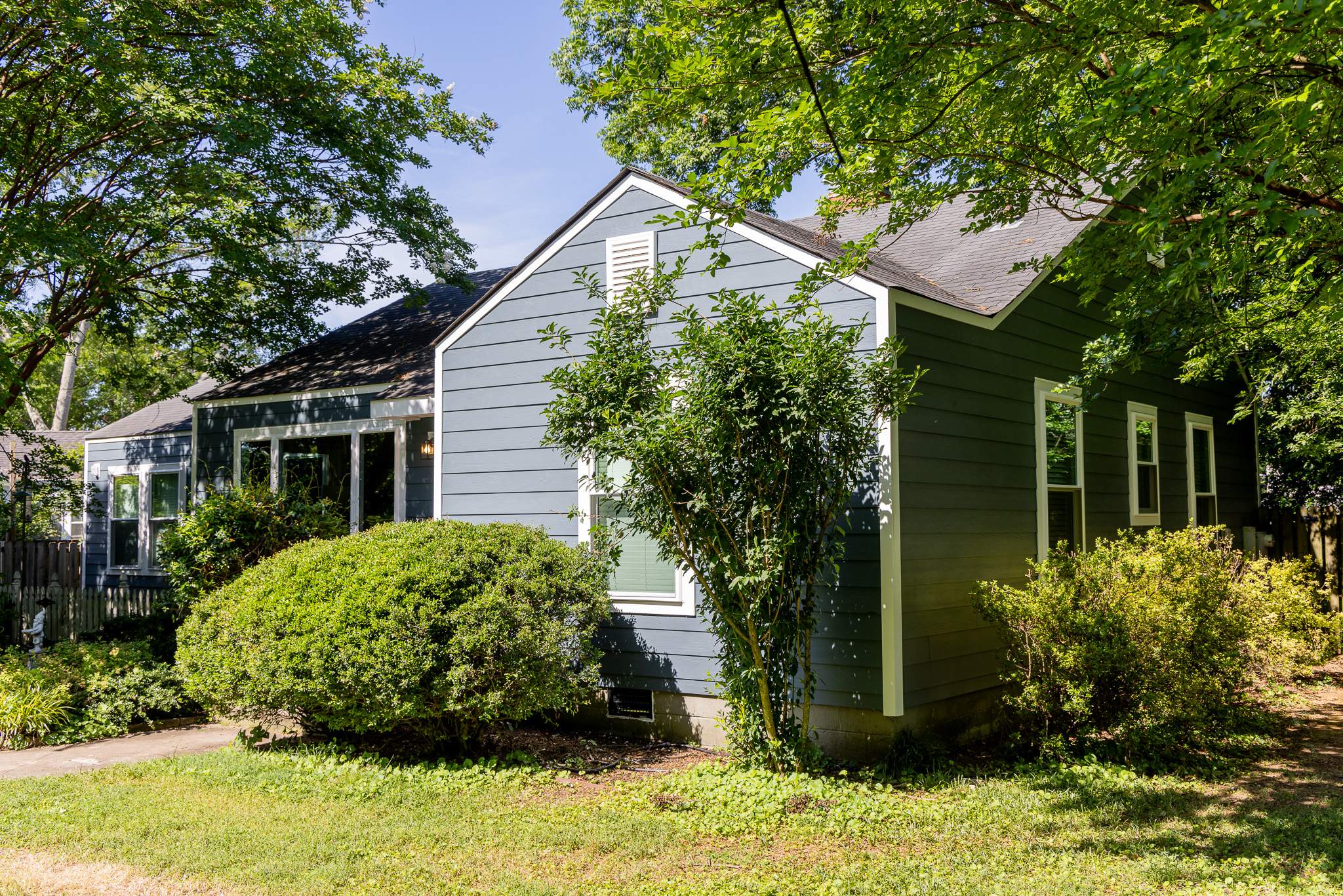 Evening Blue Hardie Plank + Windows by Freedom Exteriors