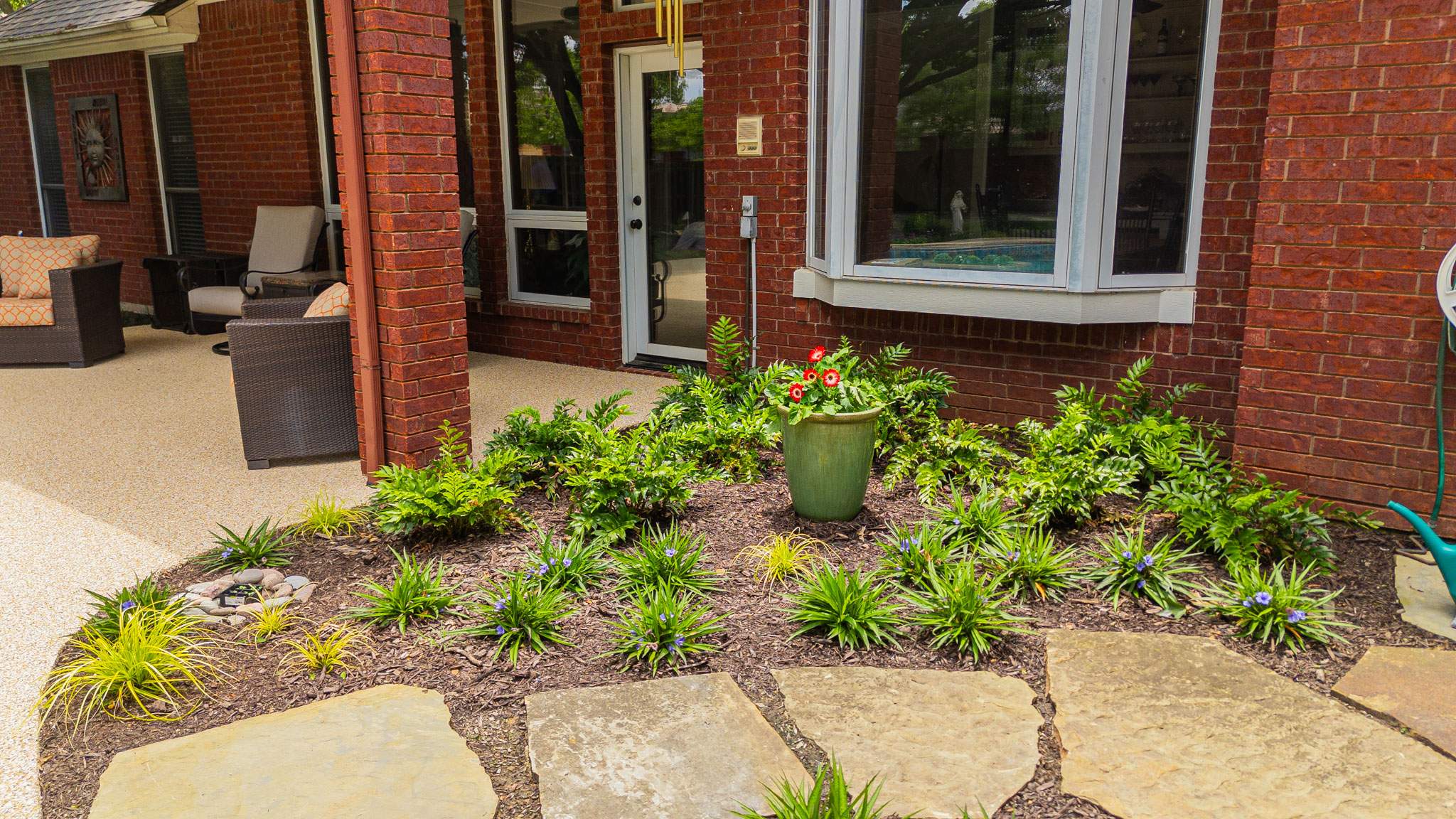 Disjointed to Defined Landscaping by Complete Exterior Solutions