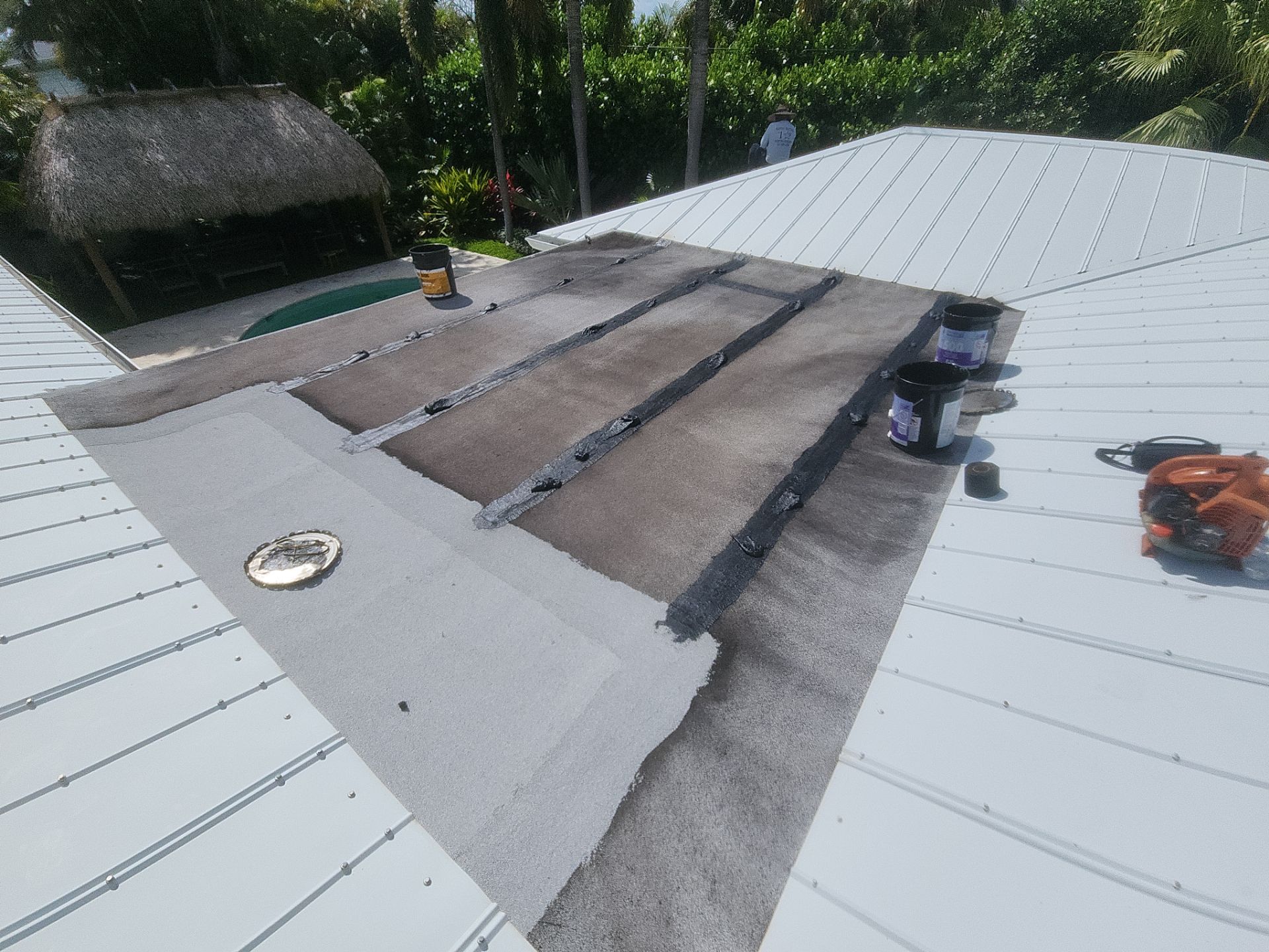 Metal Roof Maintenance and Fascia Replacement in Delray Beach by Aastro Roofing