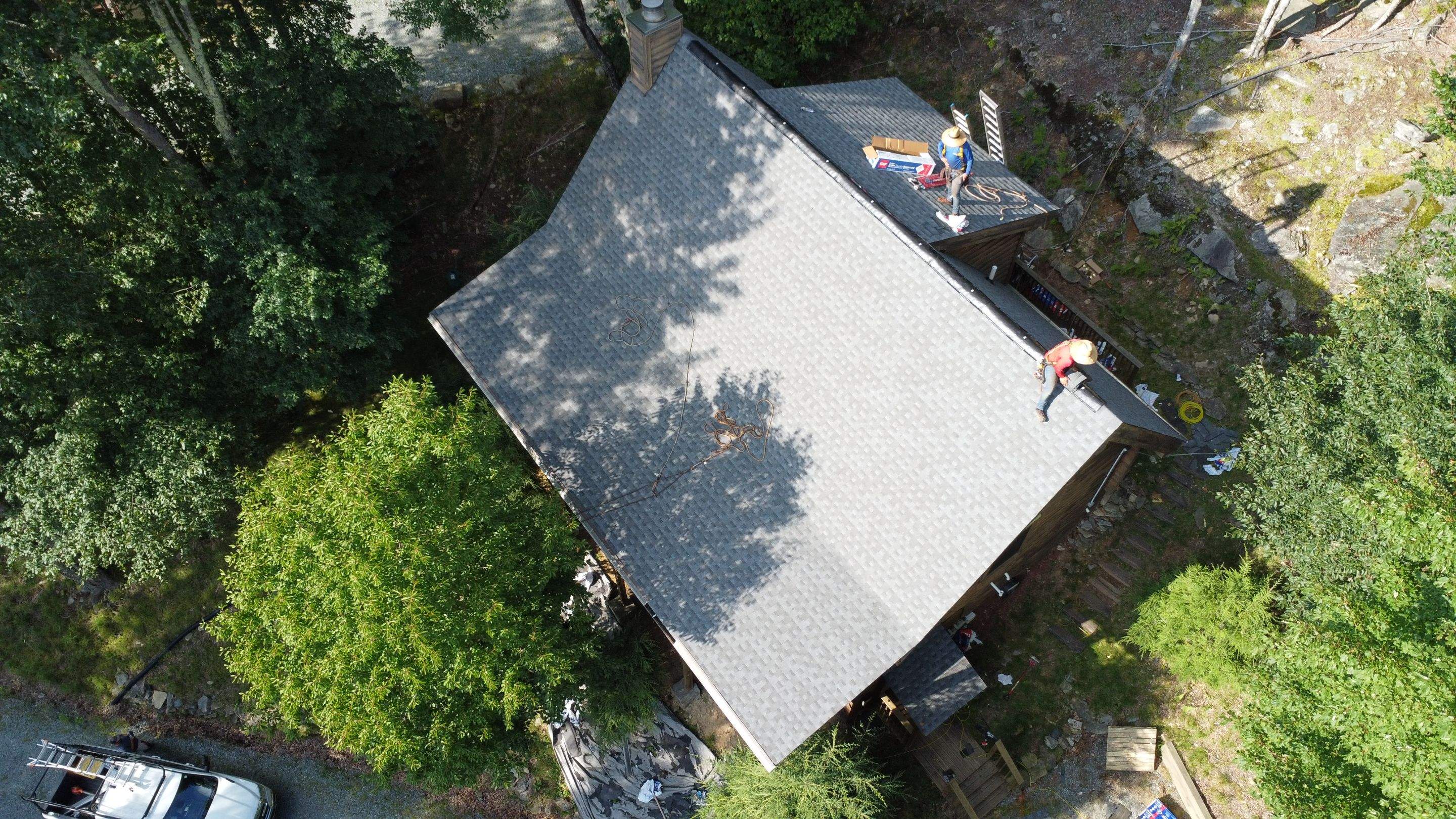 New Roof and 6" Gutters Installed by Peak 2 Peak Services LLC