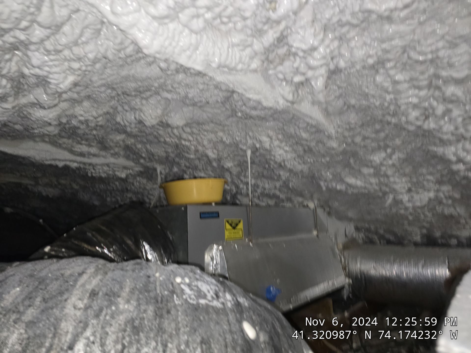 Attic Insulation using open cell spray foam by NYS Foam & Energy