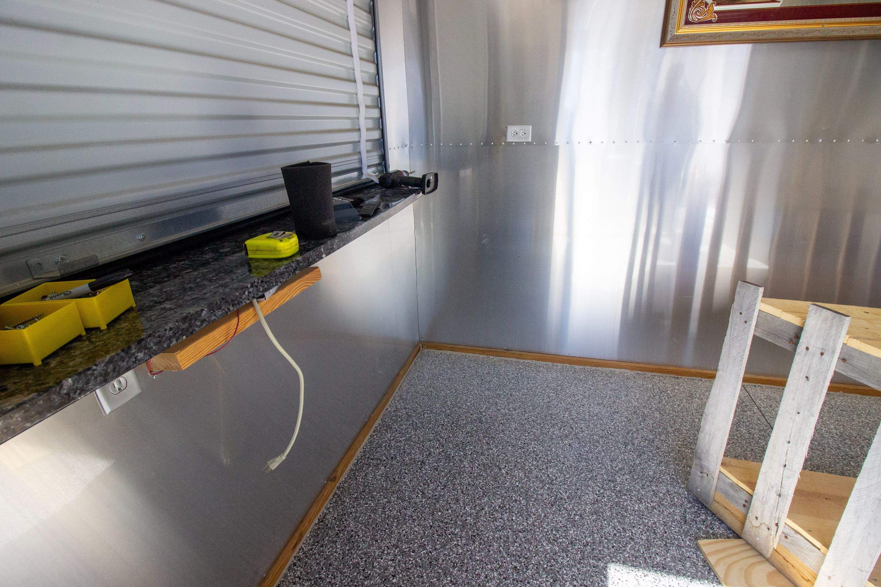 Garage Floor using Smoke by Your1DayFloor.com