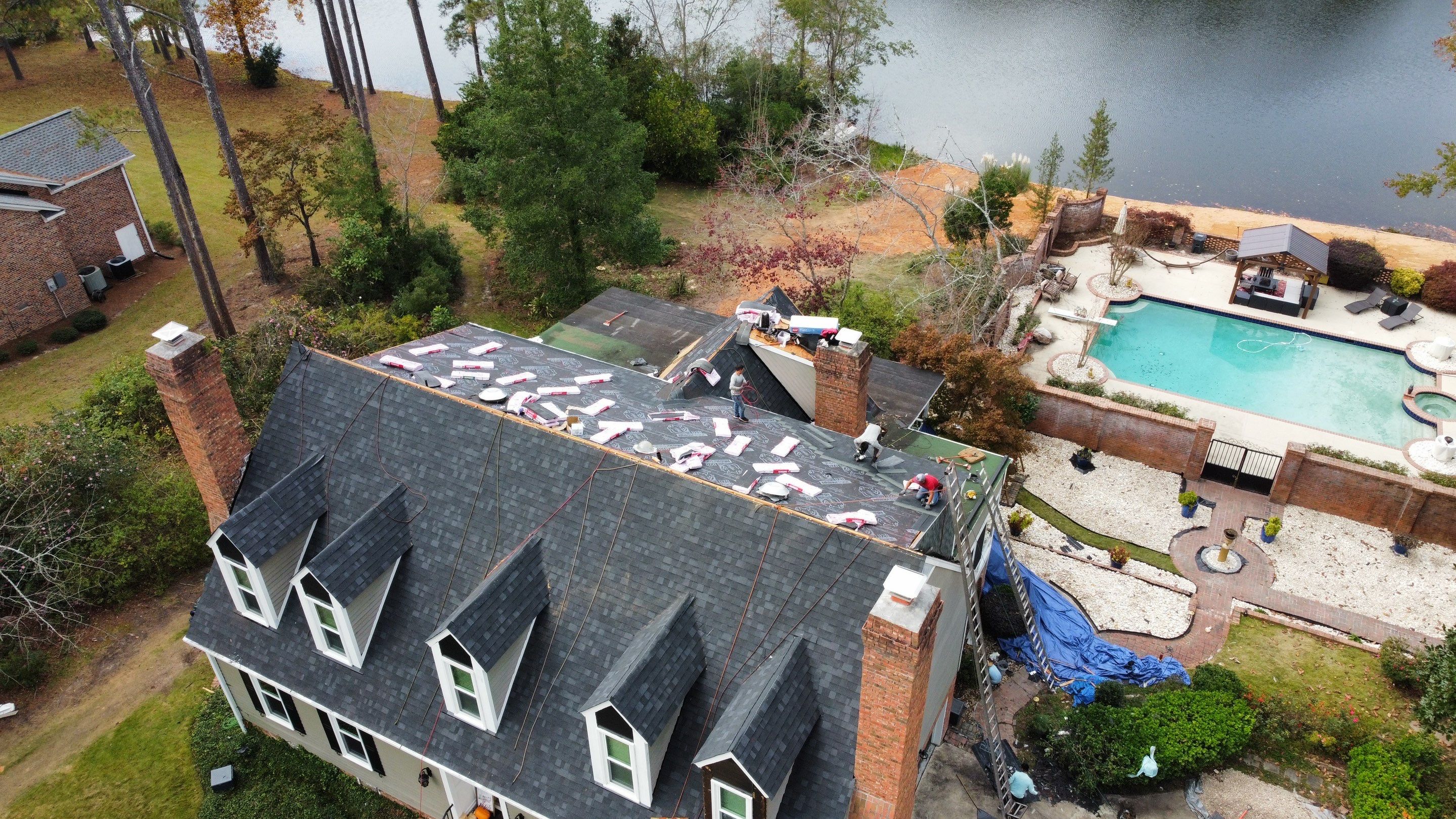 Roof Replacement using Owens Corning Oakridge Architectural Shingles by Midlands Roofing & Exteriors