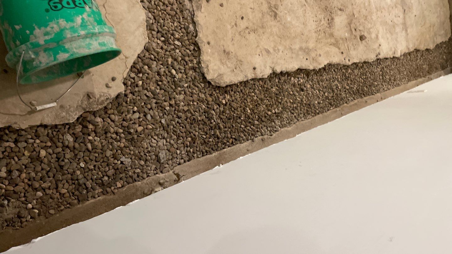 Drain tile & a sump pump for Ruth by Waterproofing Northeast