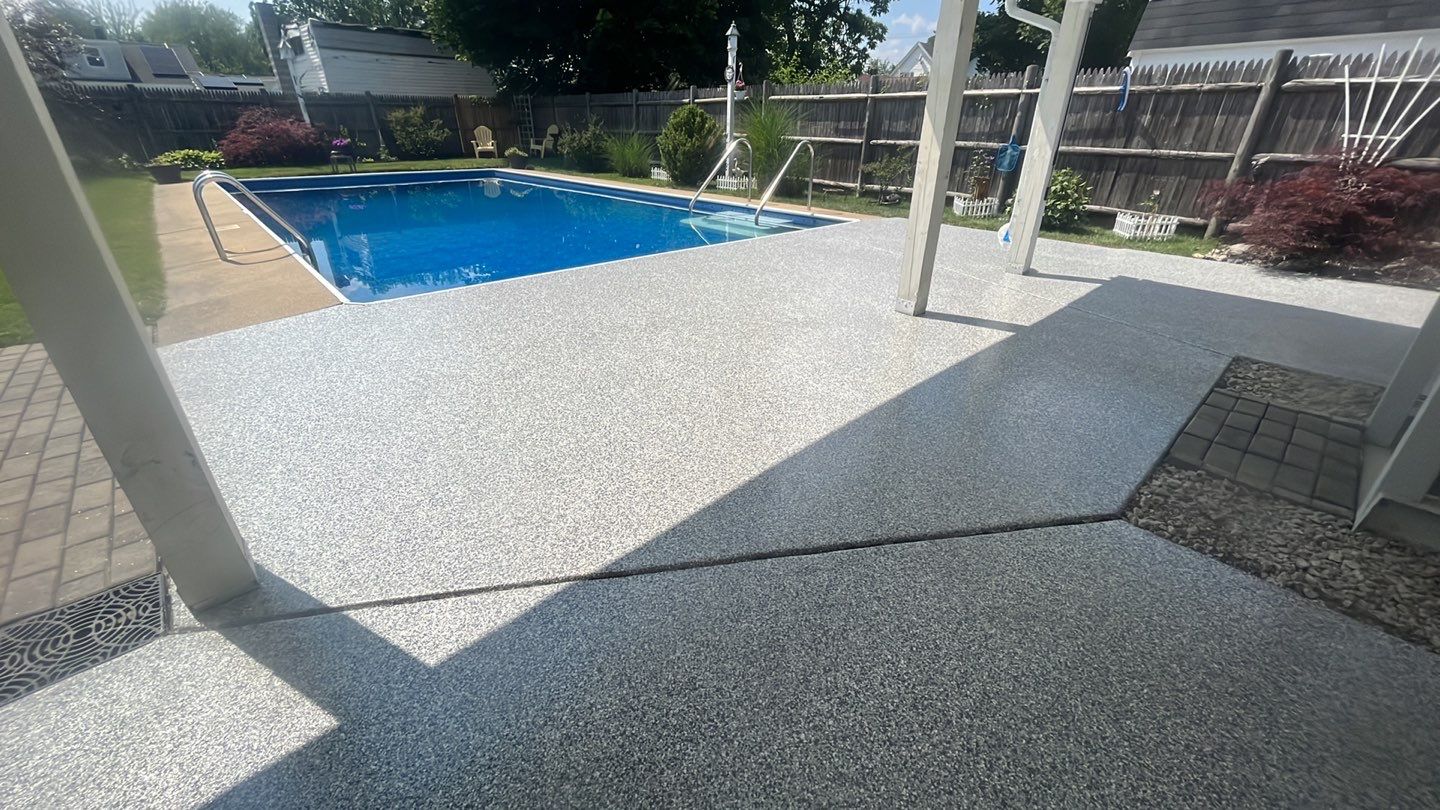 Pool Deck in Nashua, NH 03060 by Symphony Concrete Coatings